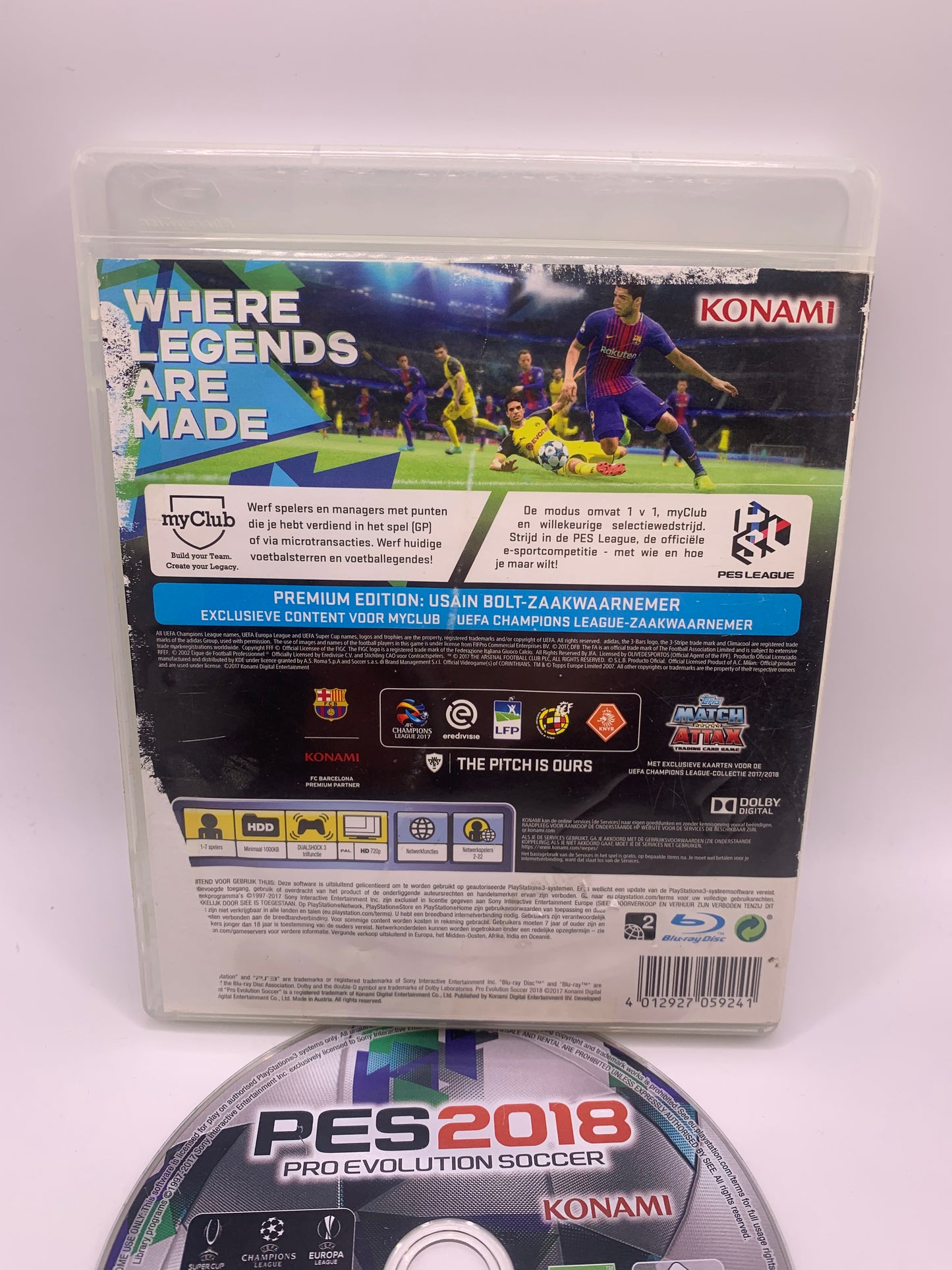 Pro Evolution Soccer 2018 (Case slechte kwaliteit) – PlayStation 4
