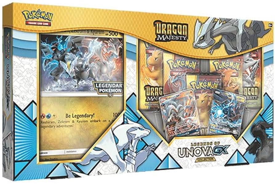 Dragons Majesty Legends Of Unova Zekrom & Reshiram GX - Pokémon