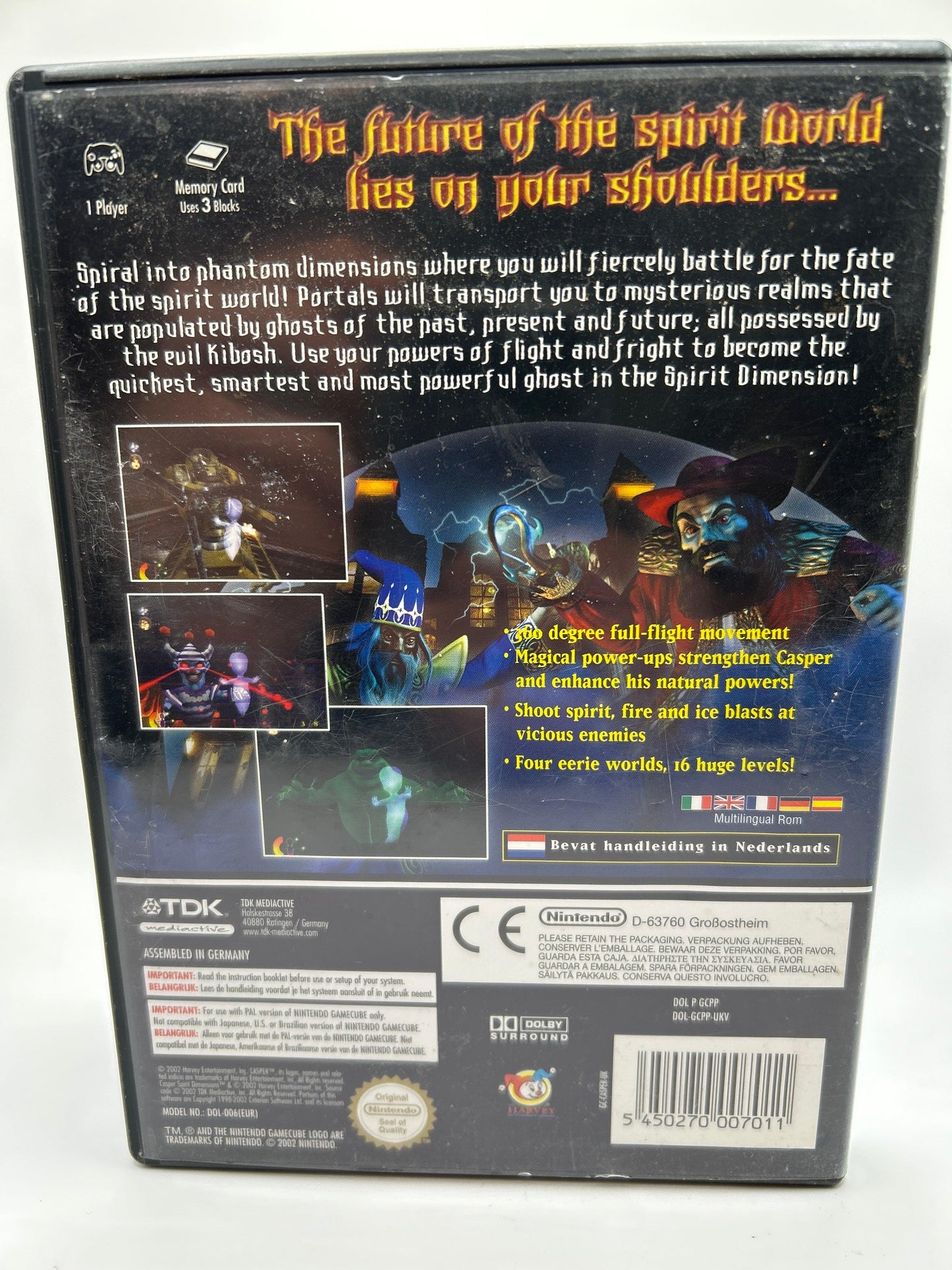 Casper Spirit Dimensions - Gamecube