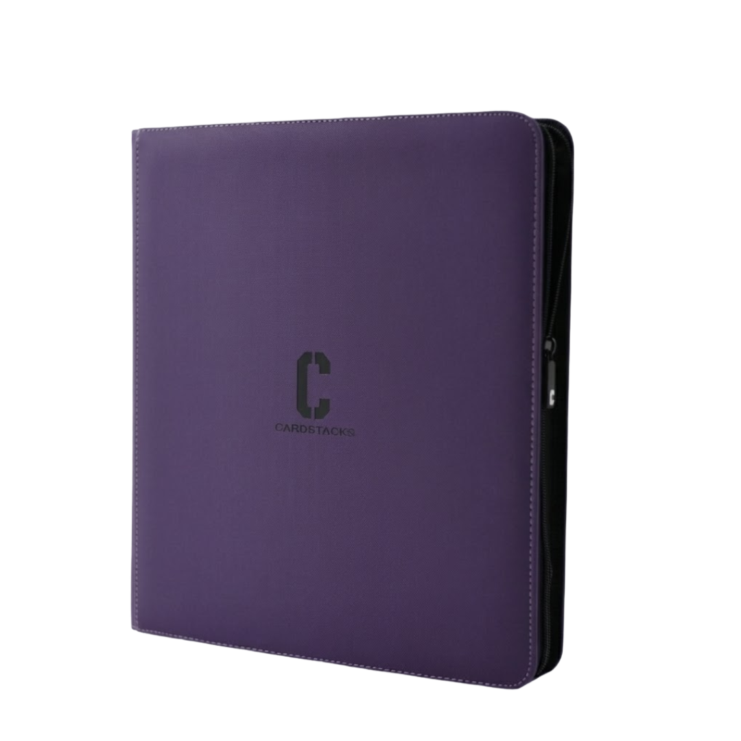 12-Pocket Sideload Binder – 480 Card Capacity (Purple)