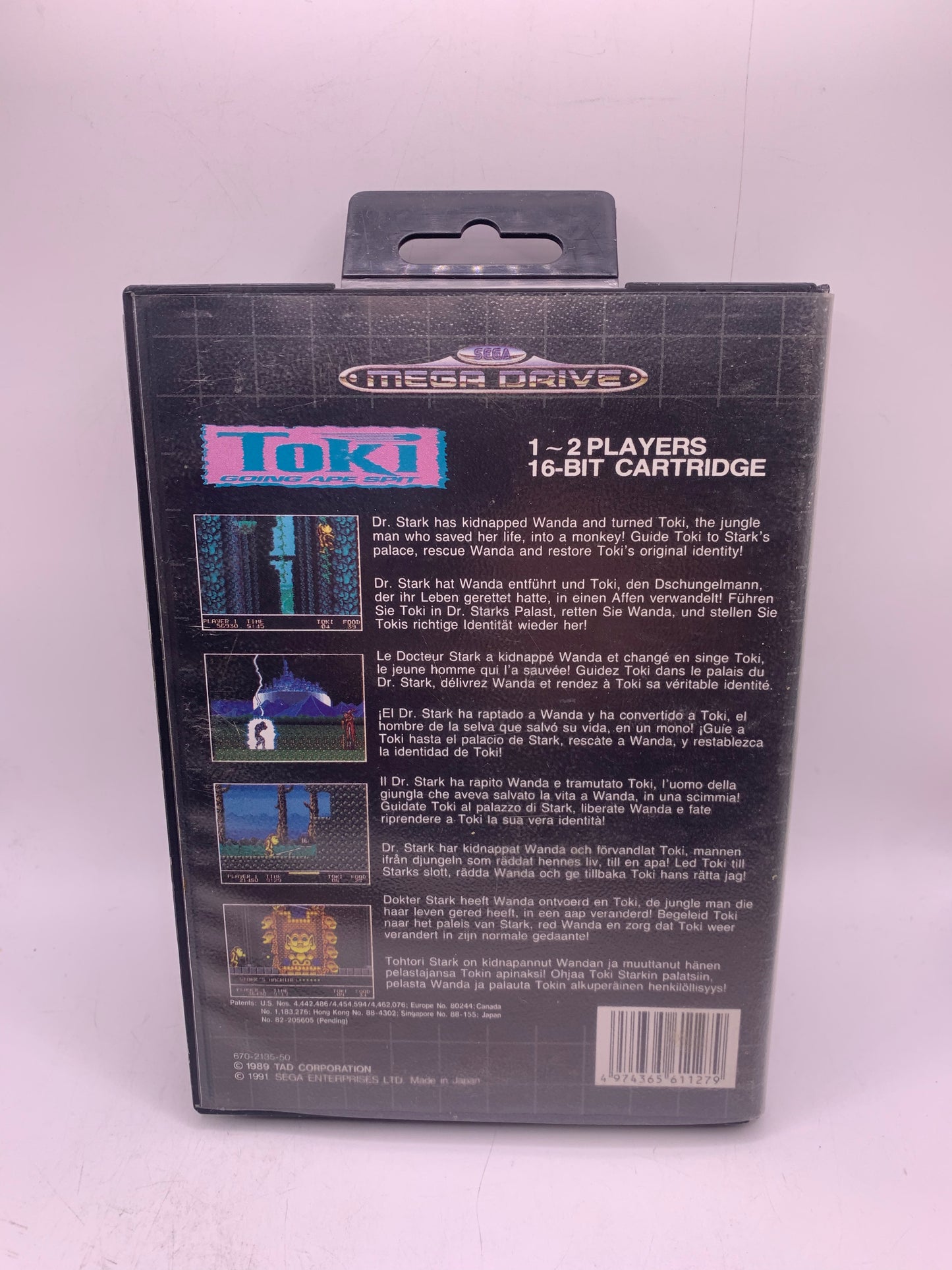 Toki: Going Ape Spit (Licht gebruikt) - Sega Mega Drive