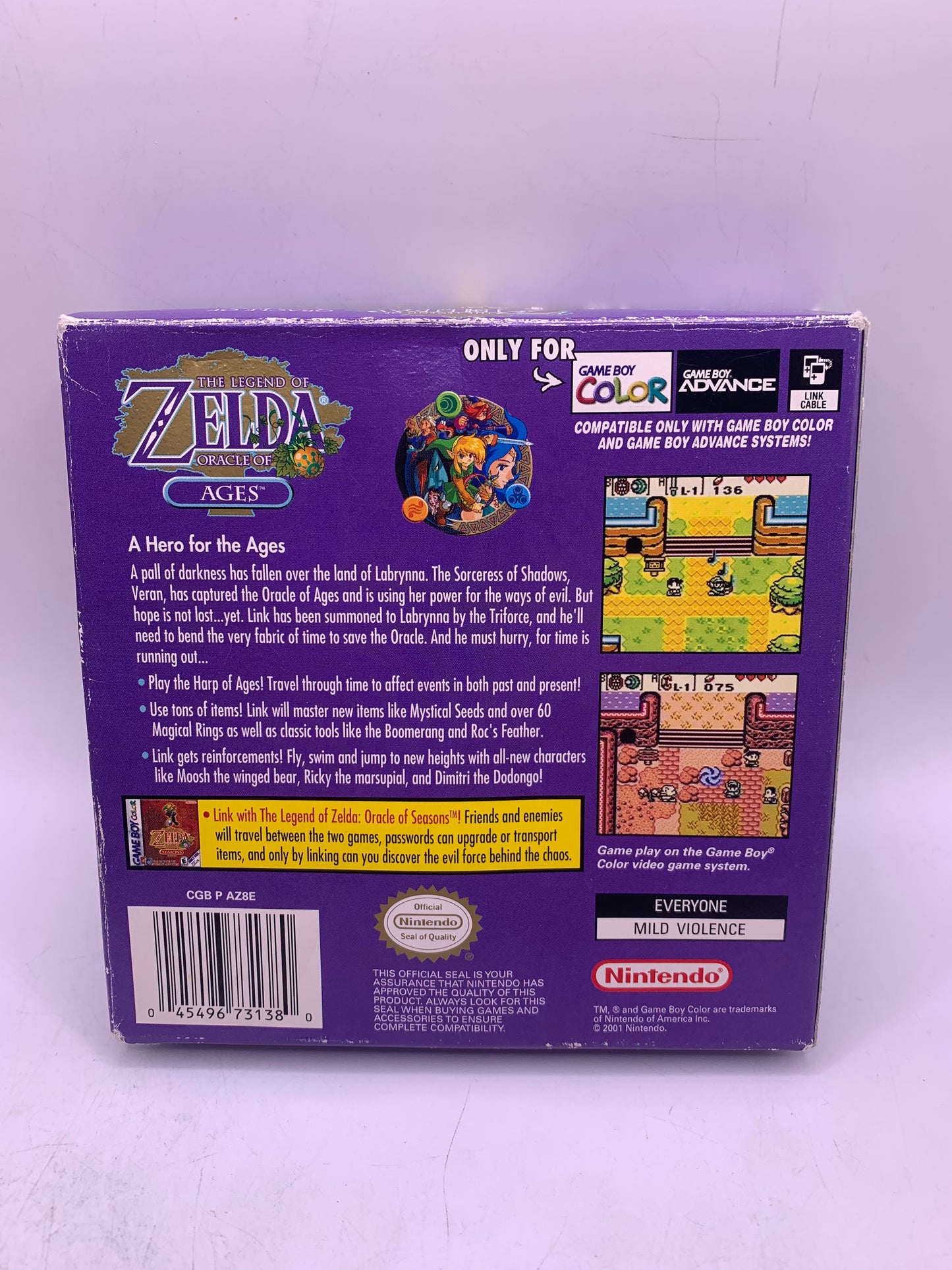 The Legend of Zelda: Oracle of Ages (CIB, USA, gebruikt) – Game Boy Color