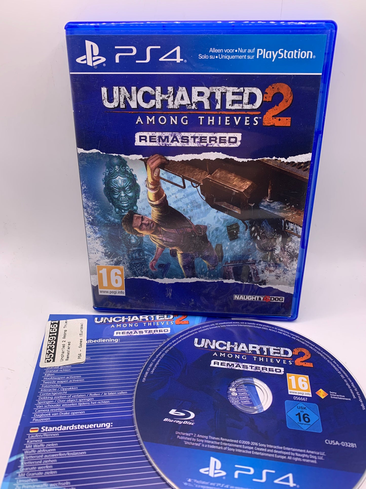 Uncharted 2: Among Thieves Remastered (Handleiding sticker) - PlayStation 4