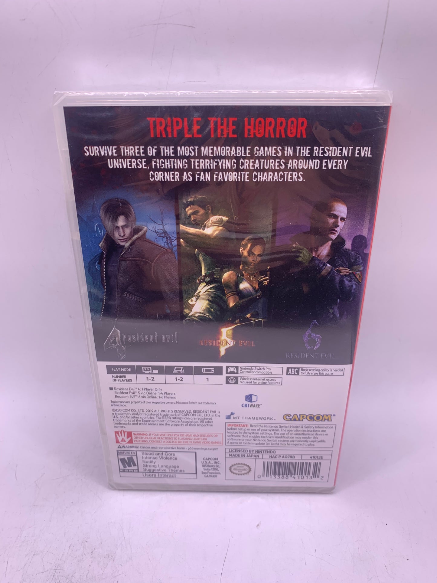 Resident Evil Triple Pack (USA, SEALED) - Nintendo Switch