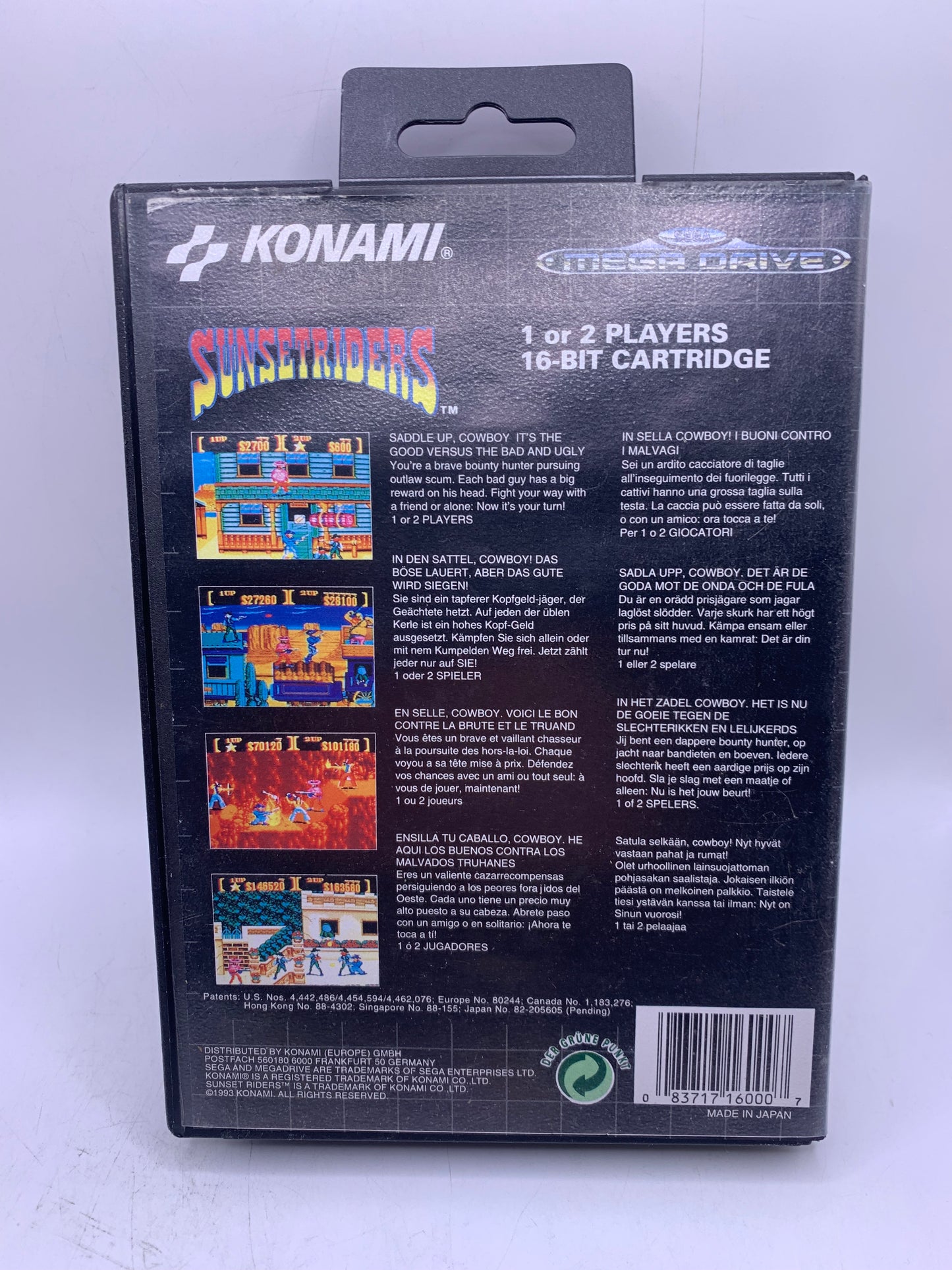 Sunset Riders - Sega Mega Drive