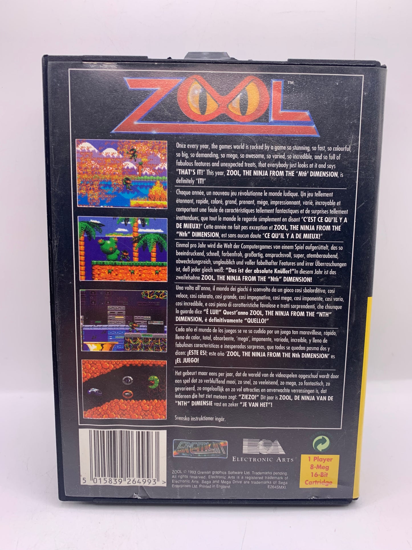 Zool (Lichte sticker restanten) - Sega Mega Drive