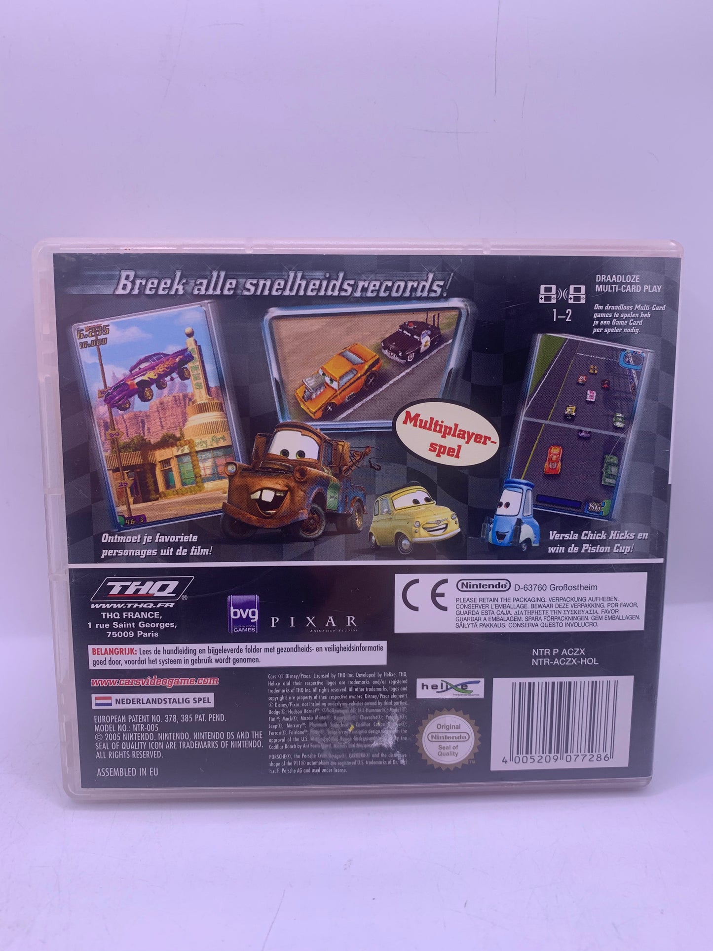 Cars (Geen handleiding, sticker achterkant) – Nintendo DS