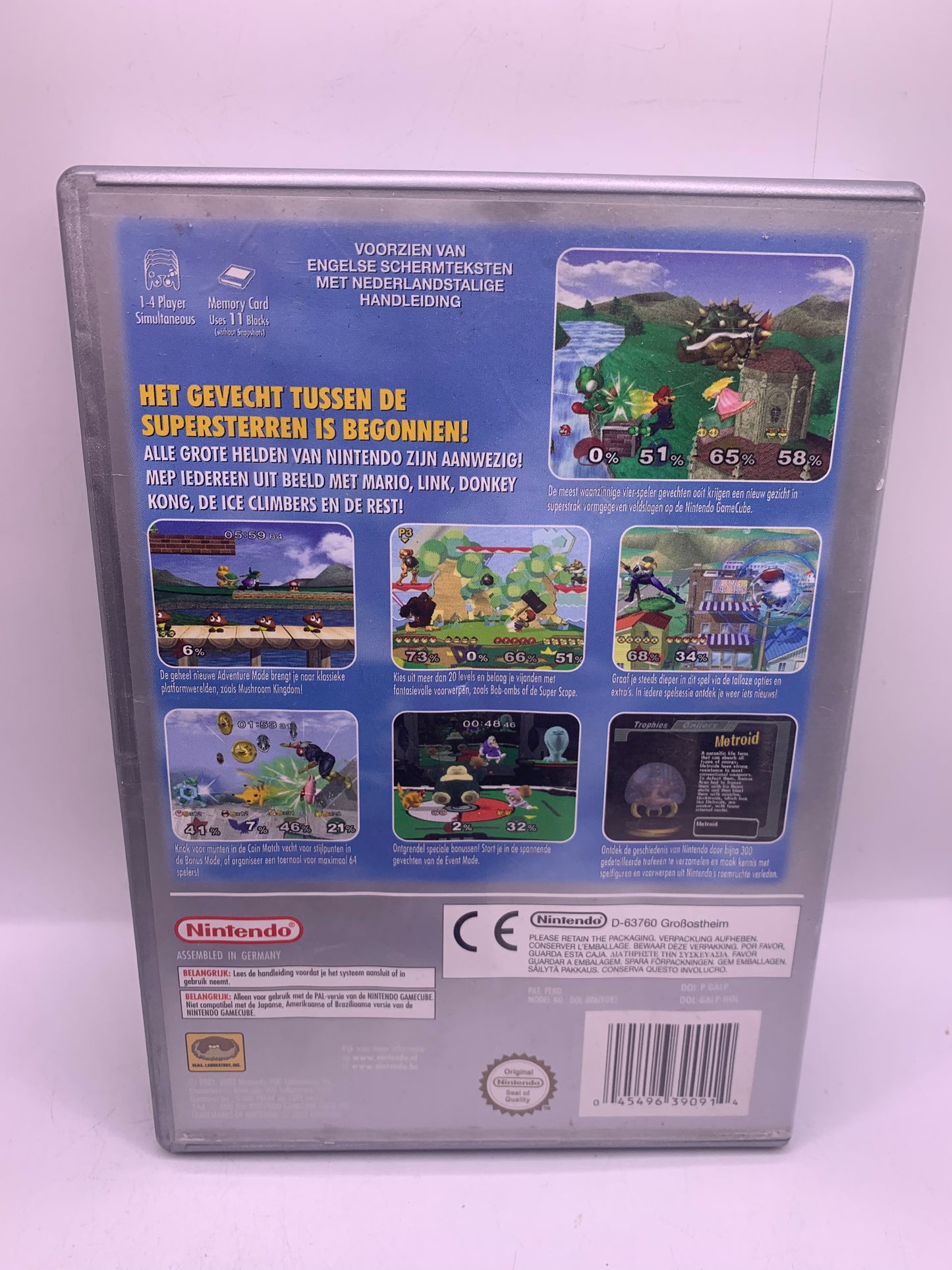 Super Smash Bros. Melee (Player's Choice, licht gebruikt) – Nintendo GameCube