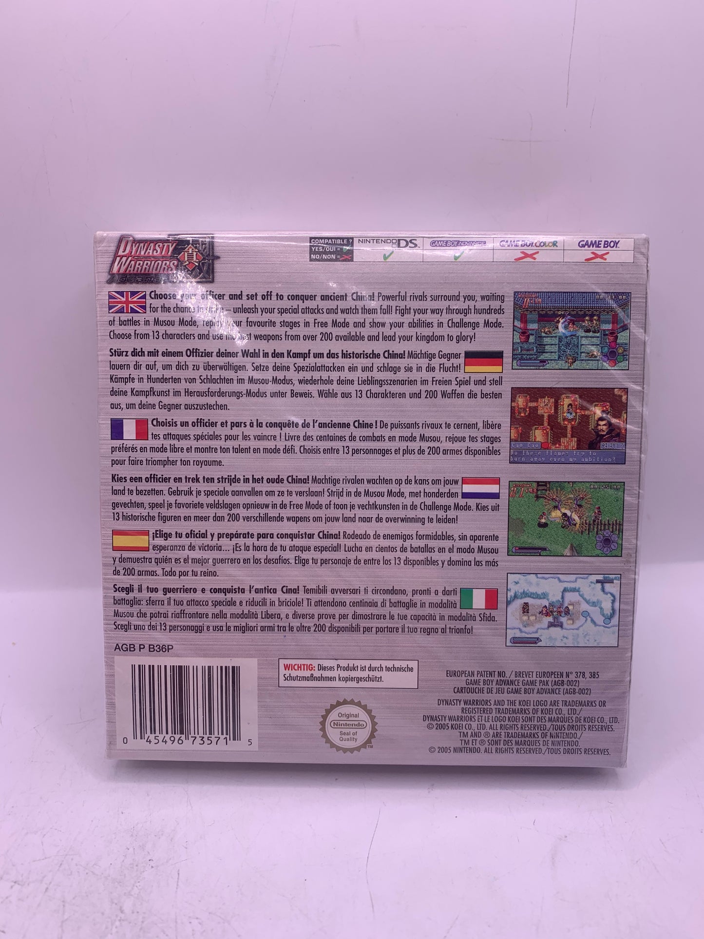 Dynasty Warriors Advance (CIB, Sealed) - Game Boy Advance
