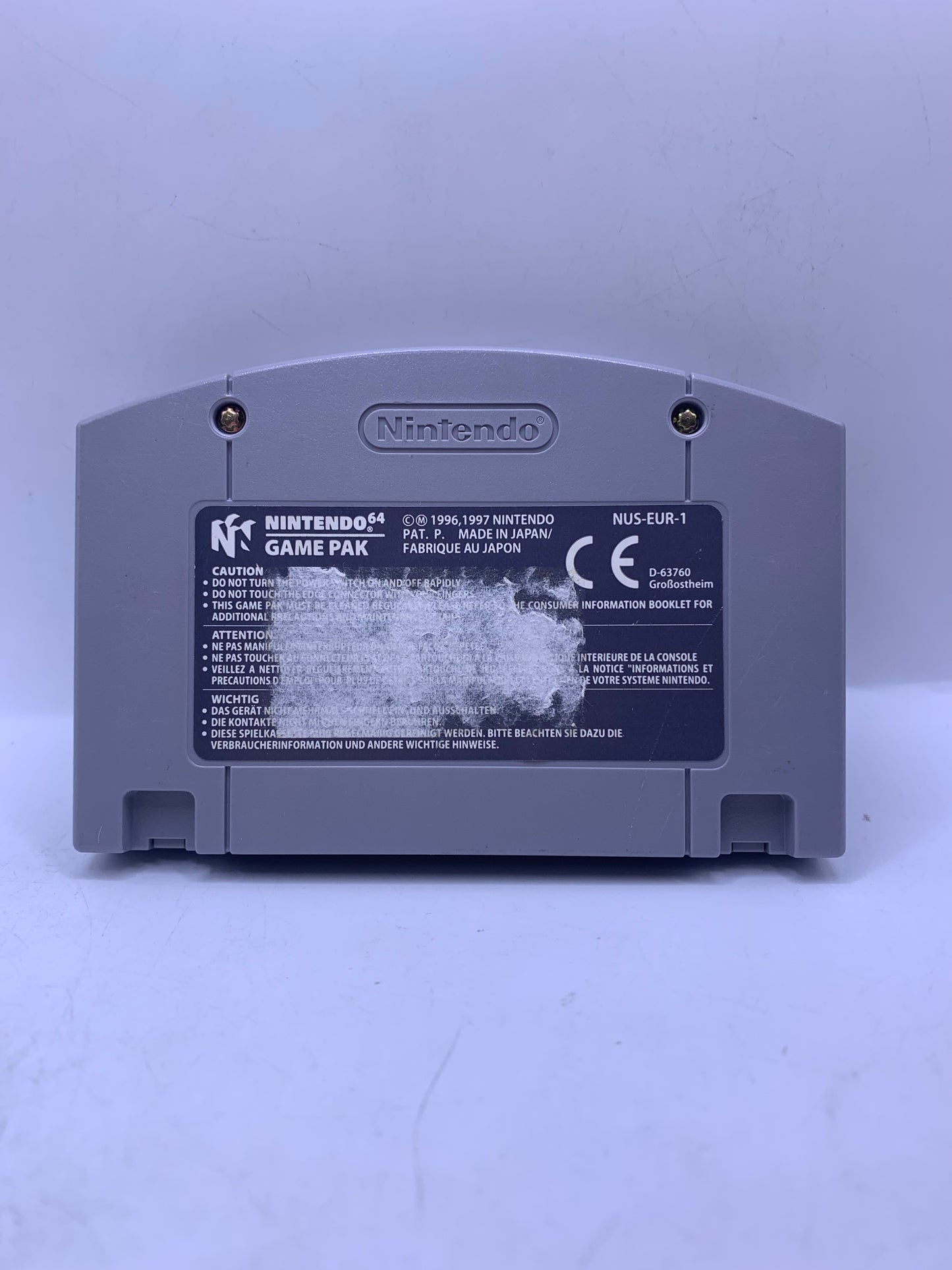 Pokémon Snap (Sticker achterkant) - Nintendo 64