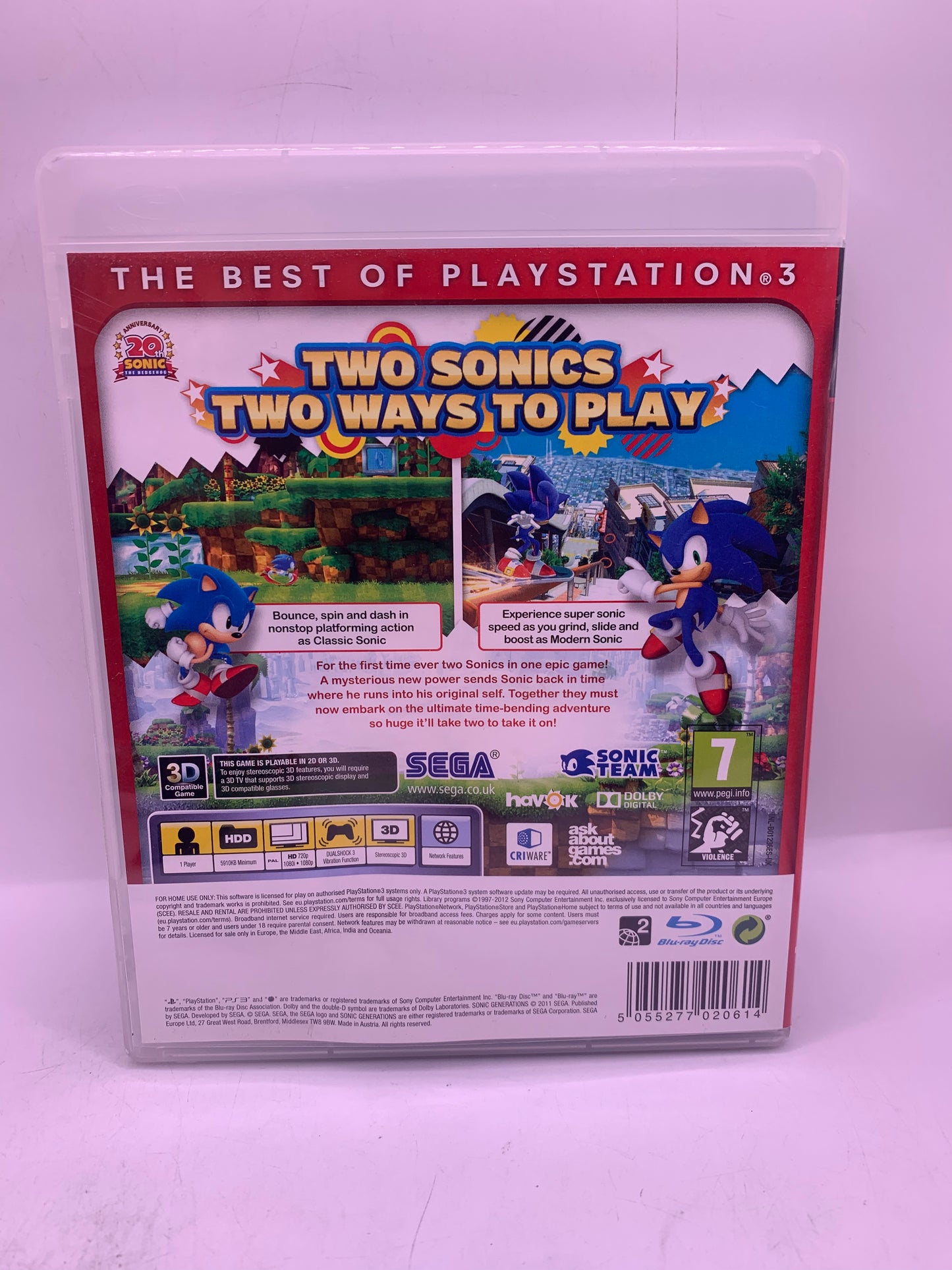 Sonic Generations (Essentials, sticker op handleiding) - PlayStation 3