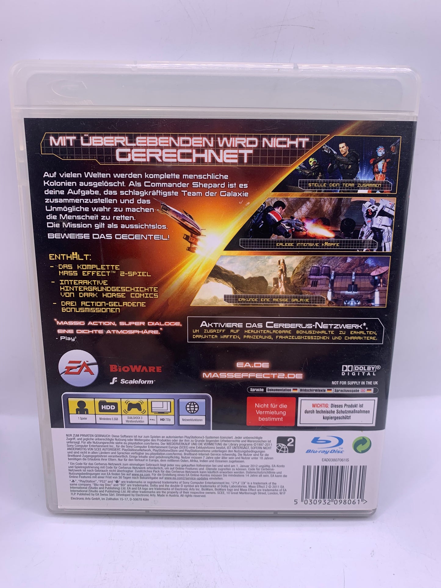 Mass Effect 2 (Duitse cover) - PlayStation 3