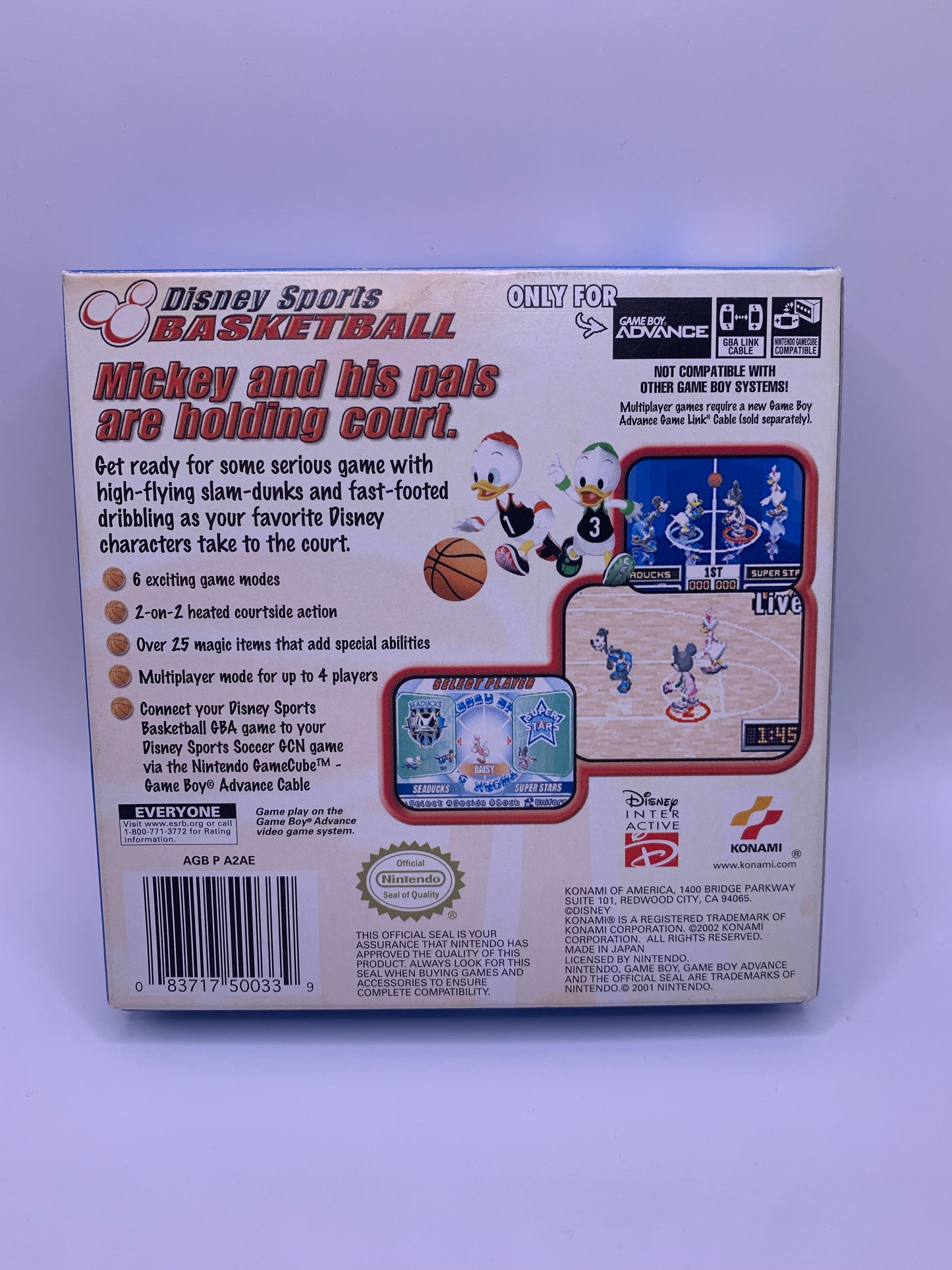 Disney Sports Basketball (CIB, USA, licht gebruikt) – Game Boy Advance