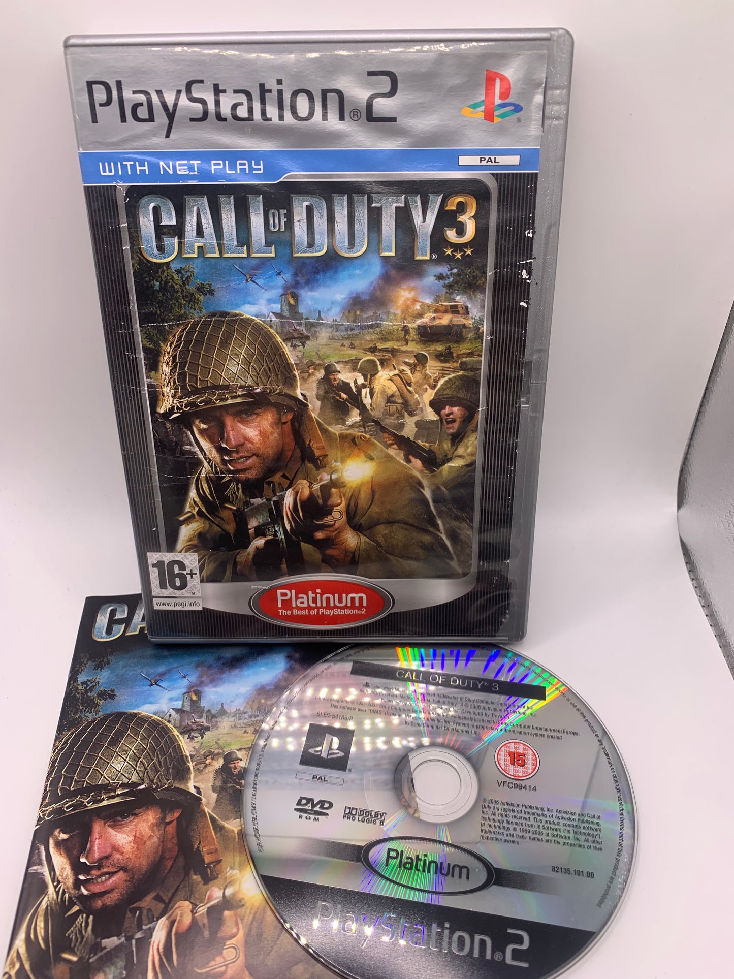 Call of Duty 3 (Cover beschadigd) – PlayStation 2