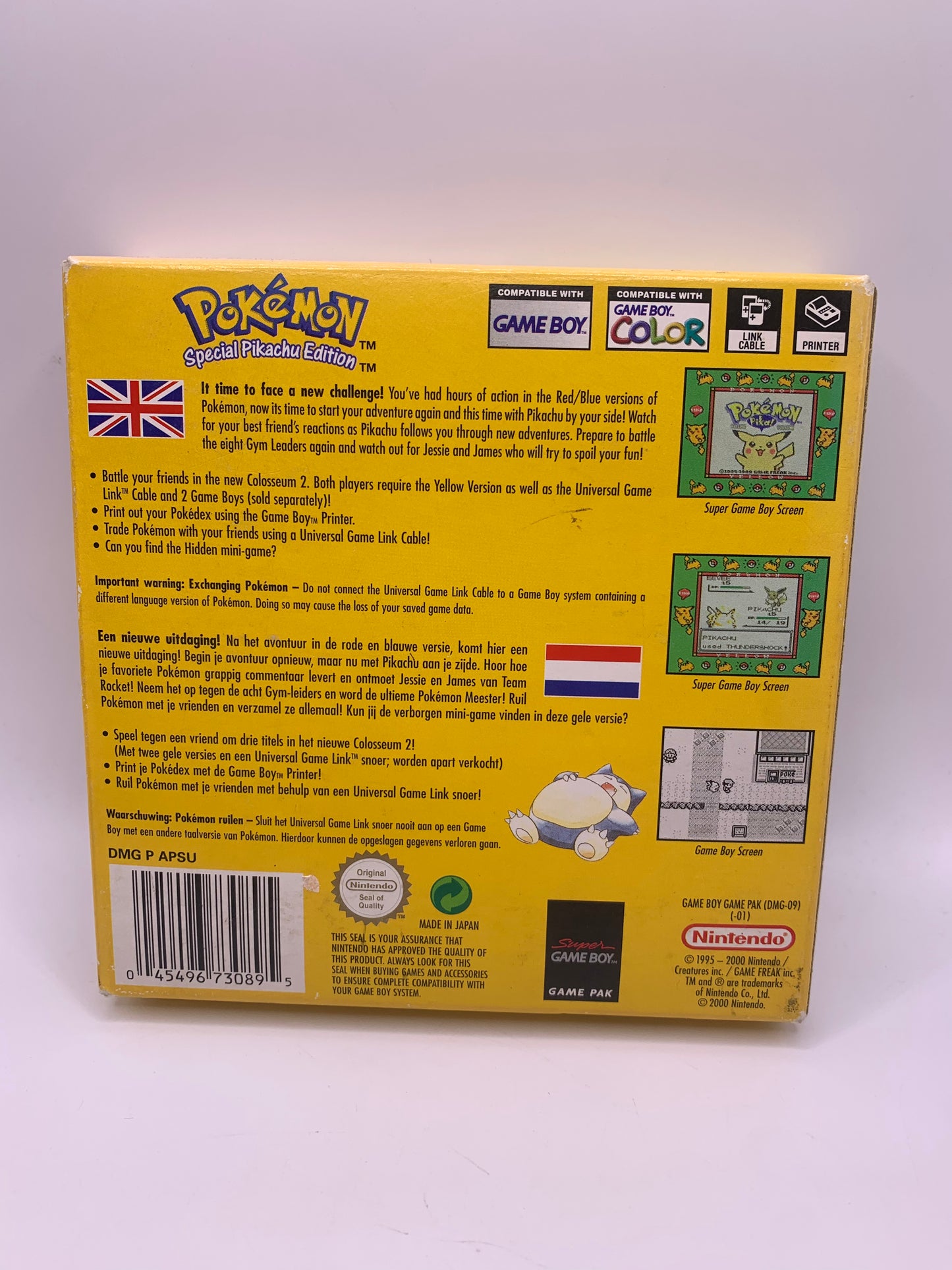 Pokémon Yellow: Special Pikachu Edition (CIB) – Game Boy Classic