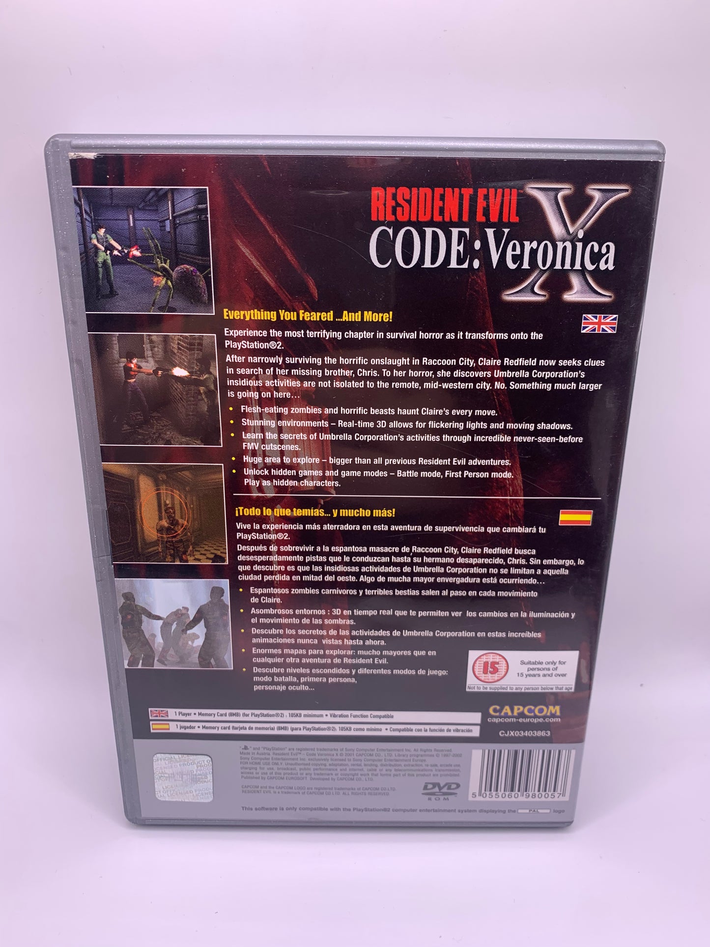 Resident Evil Code: Veronica X (Platinum) - PlayStation 2