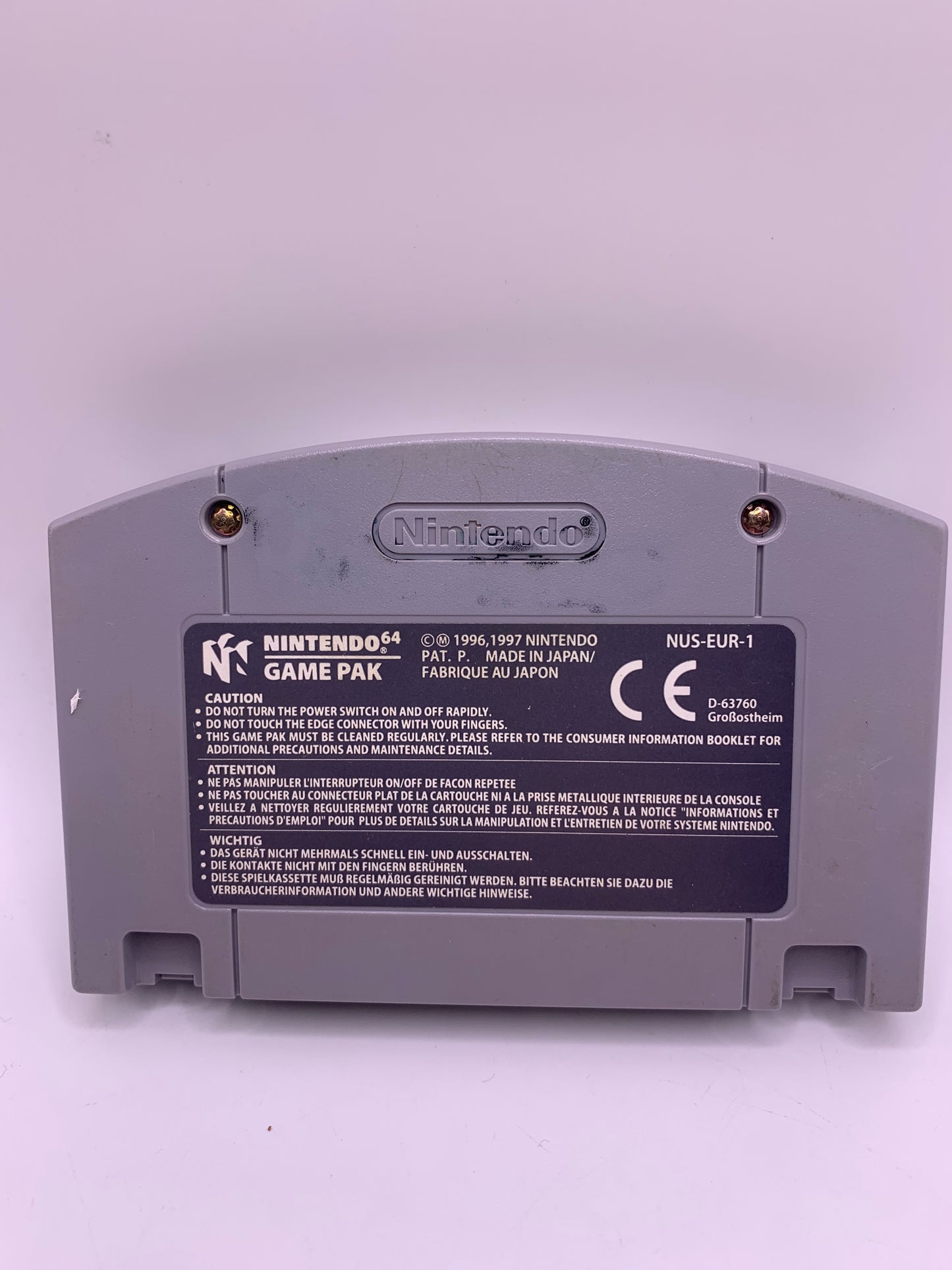 Mario Party (Slechte achterzijde) - Nintendo 64