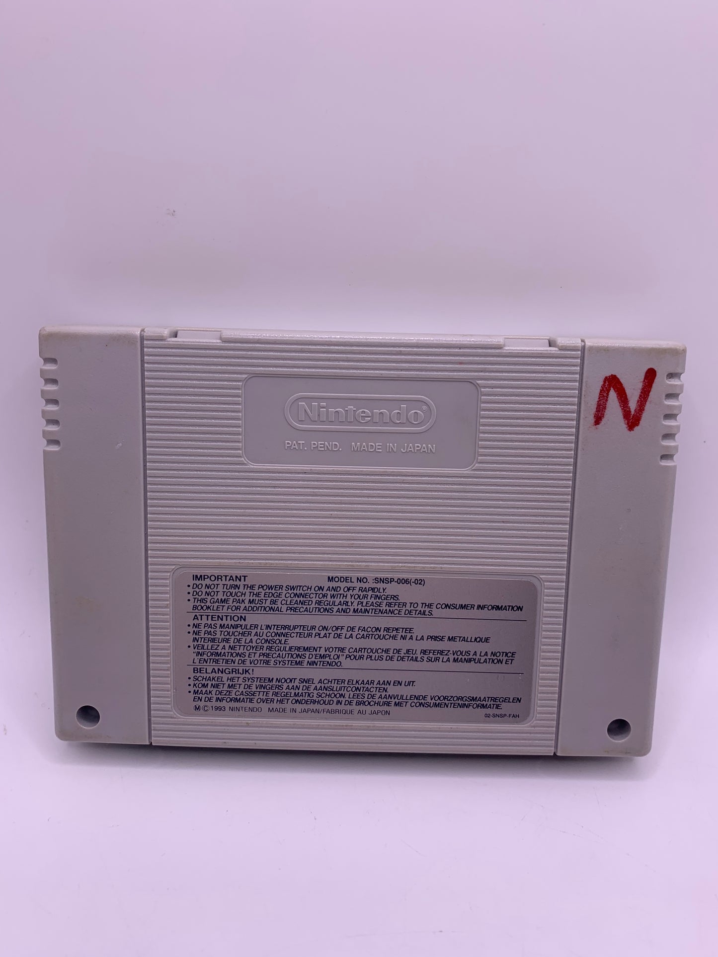 Starwing (Achterkant gebruikt) - SNES