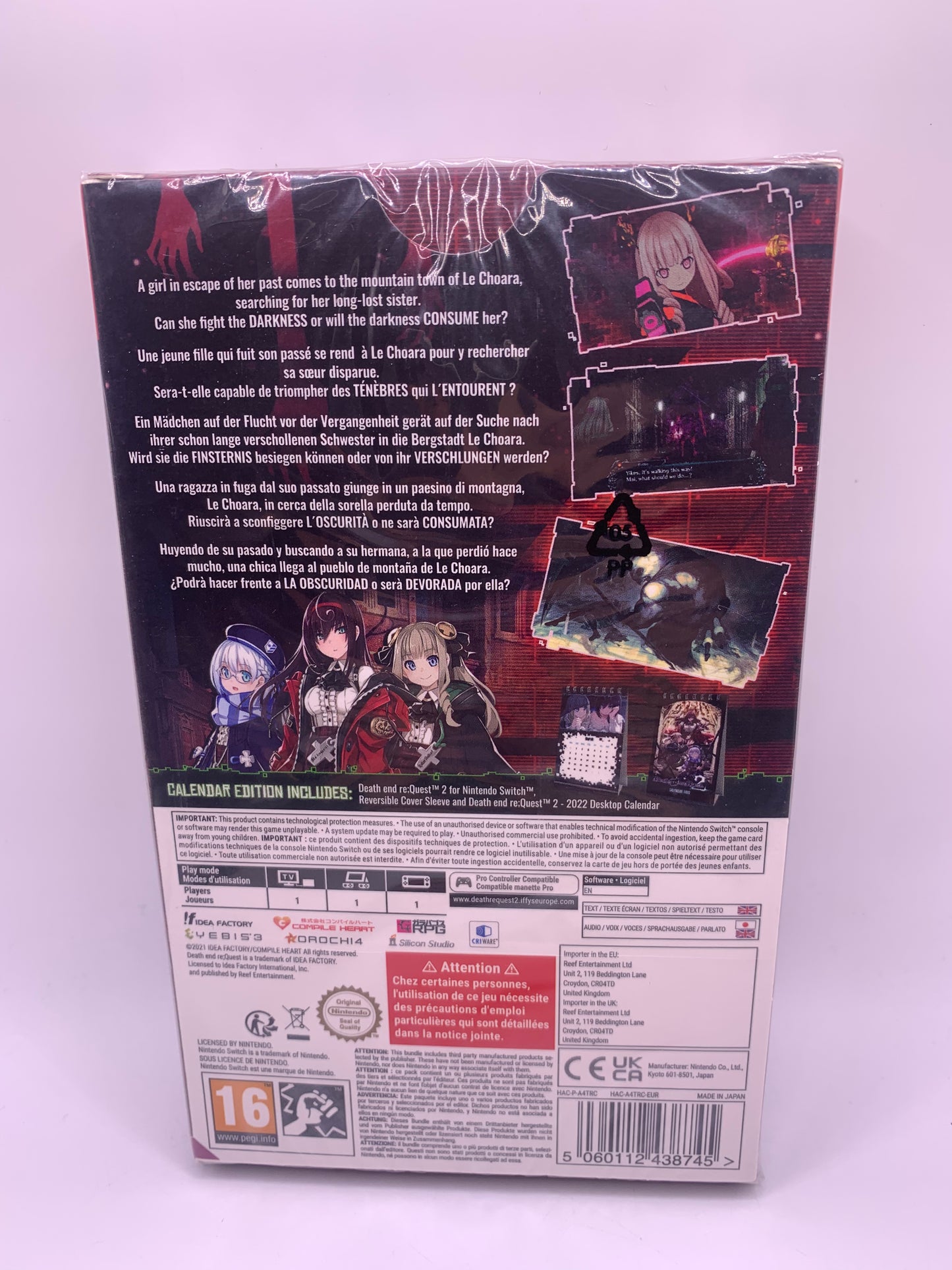 Death end re;Quest 2 – Calendar Edition (NEW) – Nintendo Switch