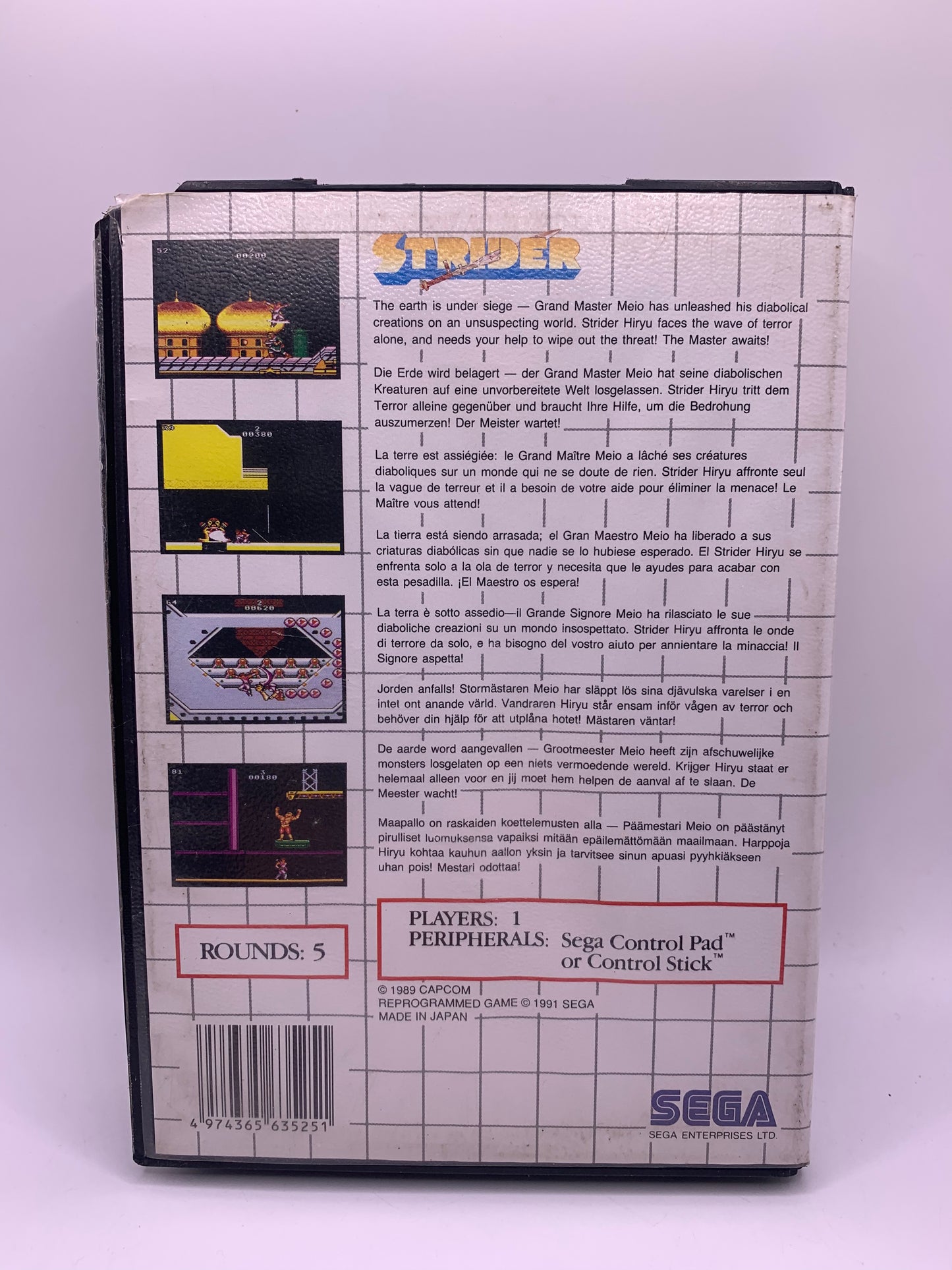 Strider (Geen handleiding, case beschadiigd) - Sega Master System