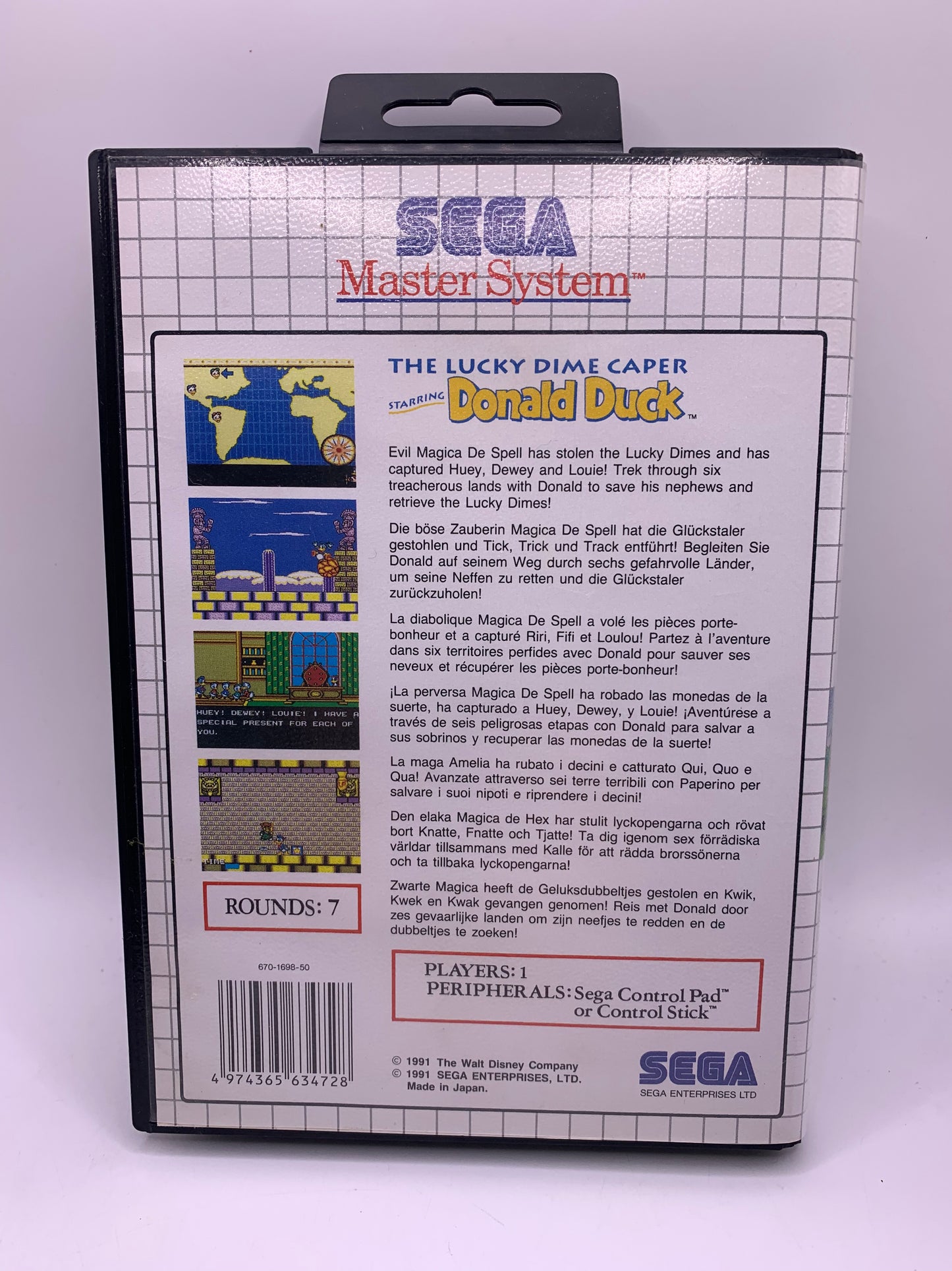 The Lucky Dime Caper Starring Donald Duck - Sega Master System