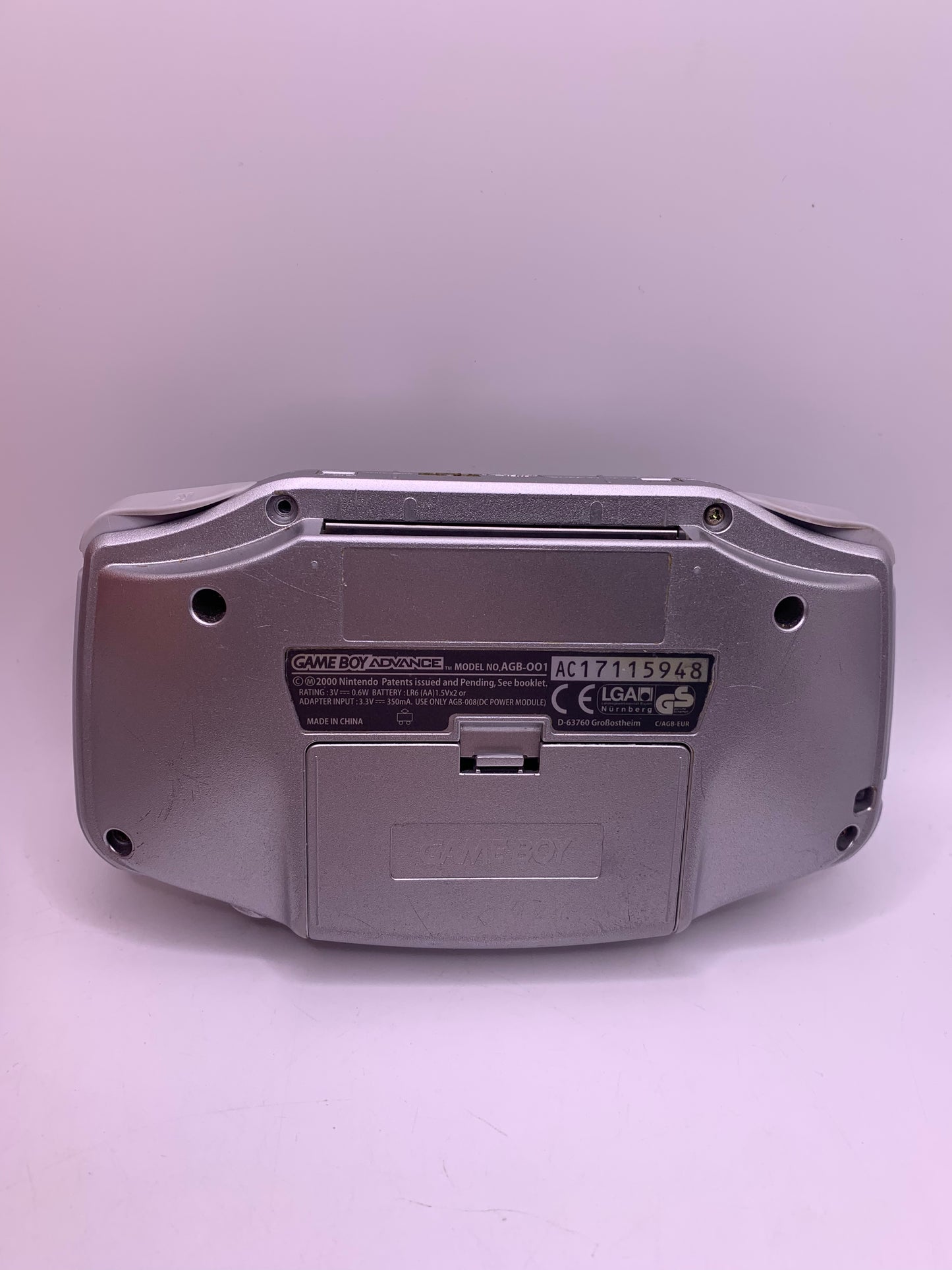 Gameboy Advance GBA (Silver) (CIB)