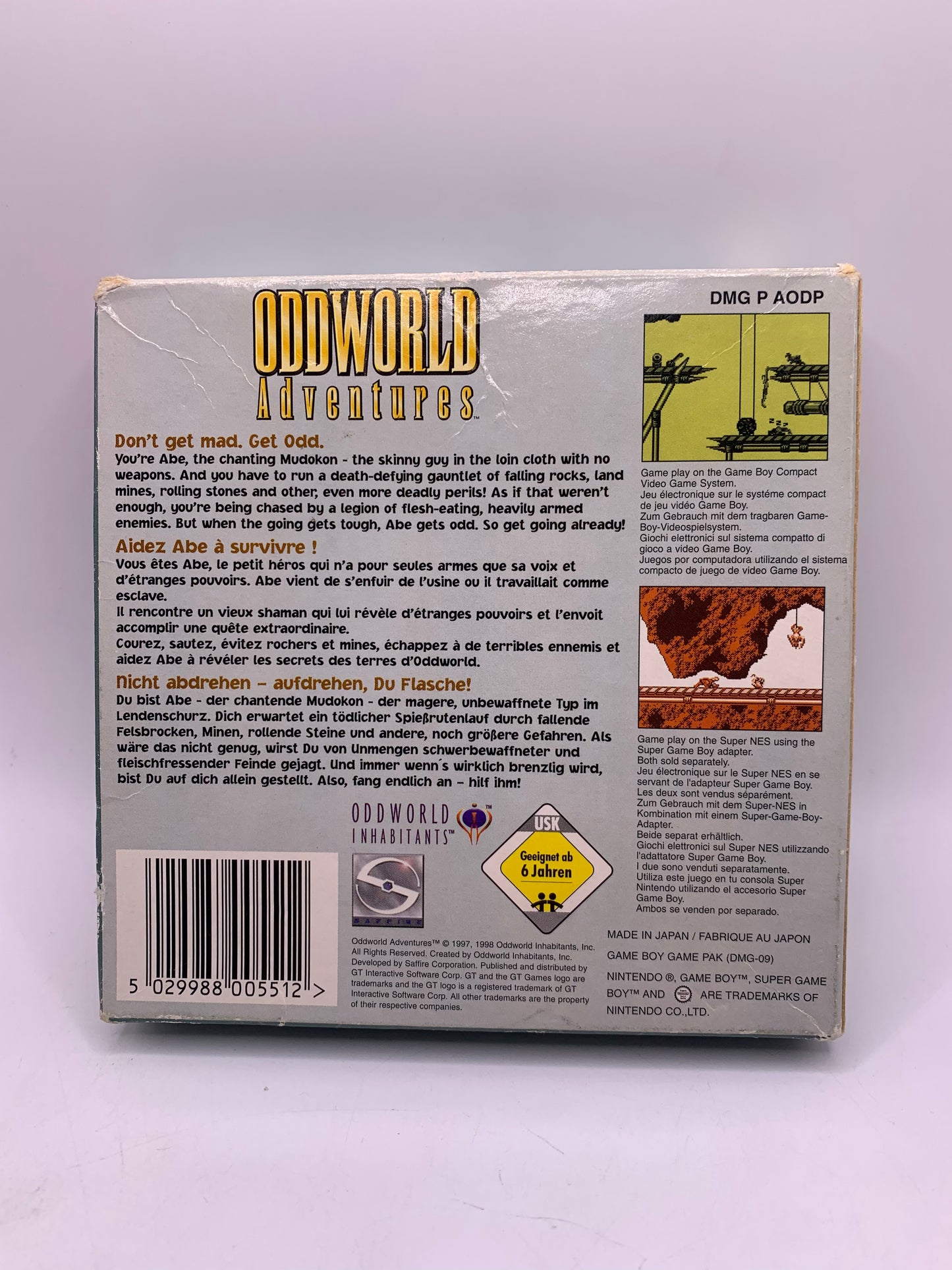 Oddworld Adventures (CIB) (Gebruikt) – Game Boy Classic