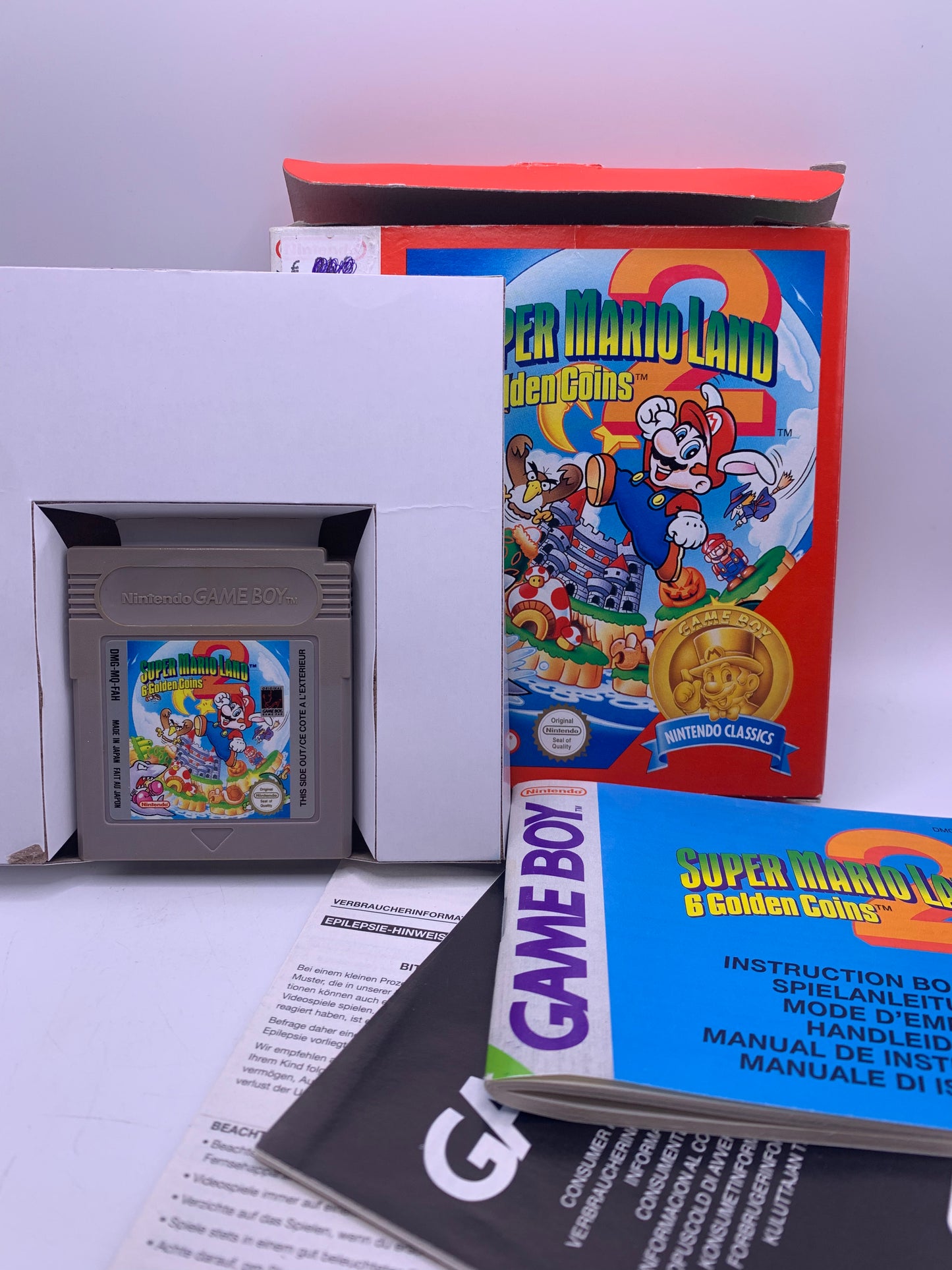 Super Mario Land 2: 6 Golden Coins (CIB) (Stickertje voorzijde) (Nintendo Classics) – Game Boy Classic
