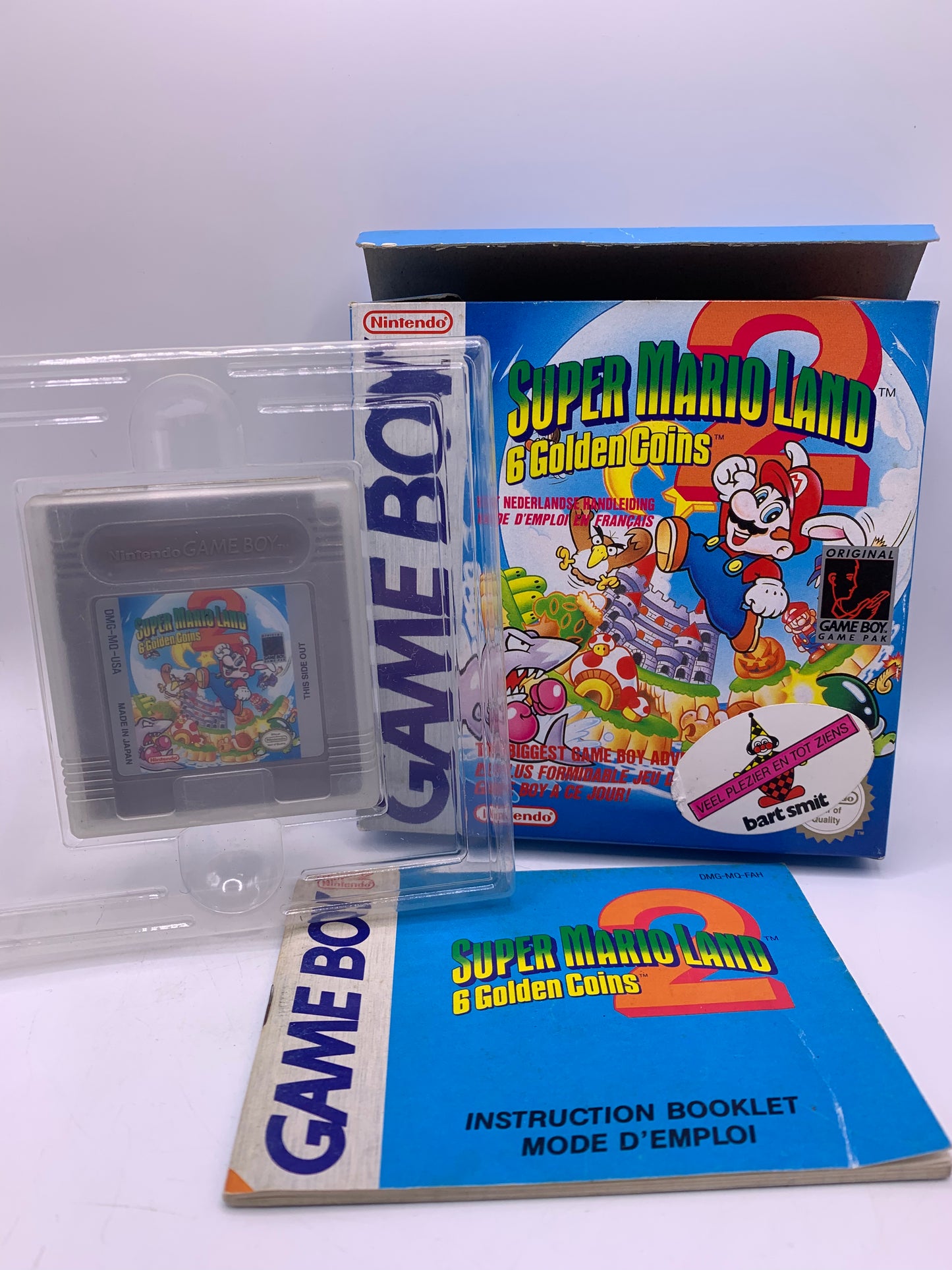 Super Mario Land 2: 6 Golden Coins (CIB) (Sticker voorzijde) – Game Boy Classic