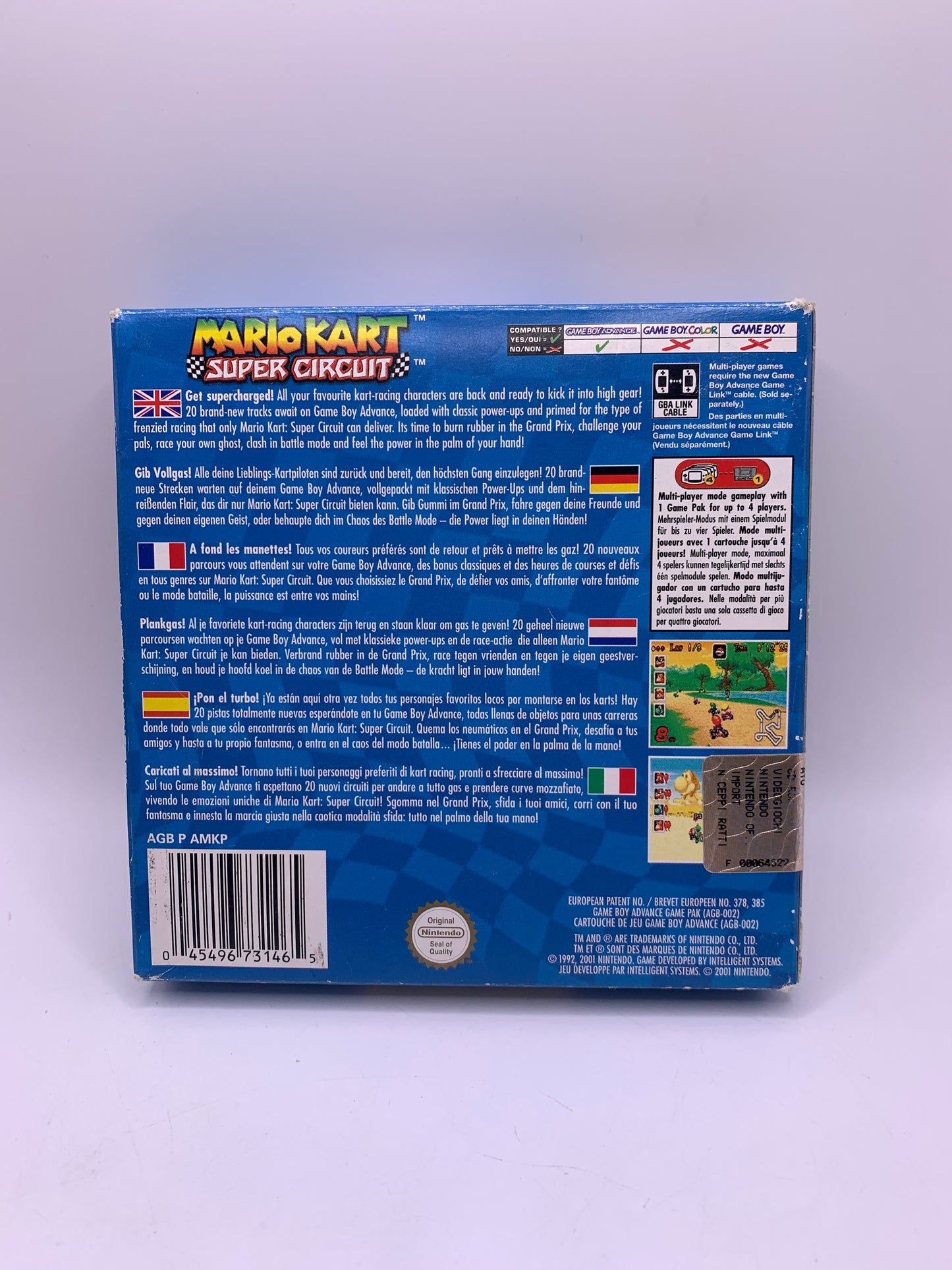 Mario Kart: Super Circuit (CIB) (Sticker zijkant) – Game Boy Advance