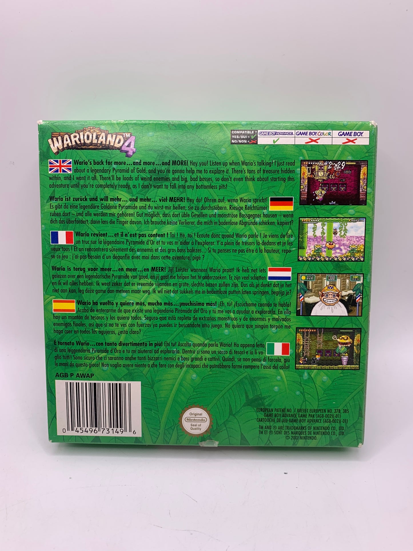Wario Land 4 (CIB) (Kleine sticker voorzijde) - Game Boy Advance