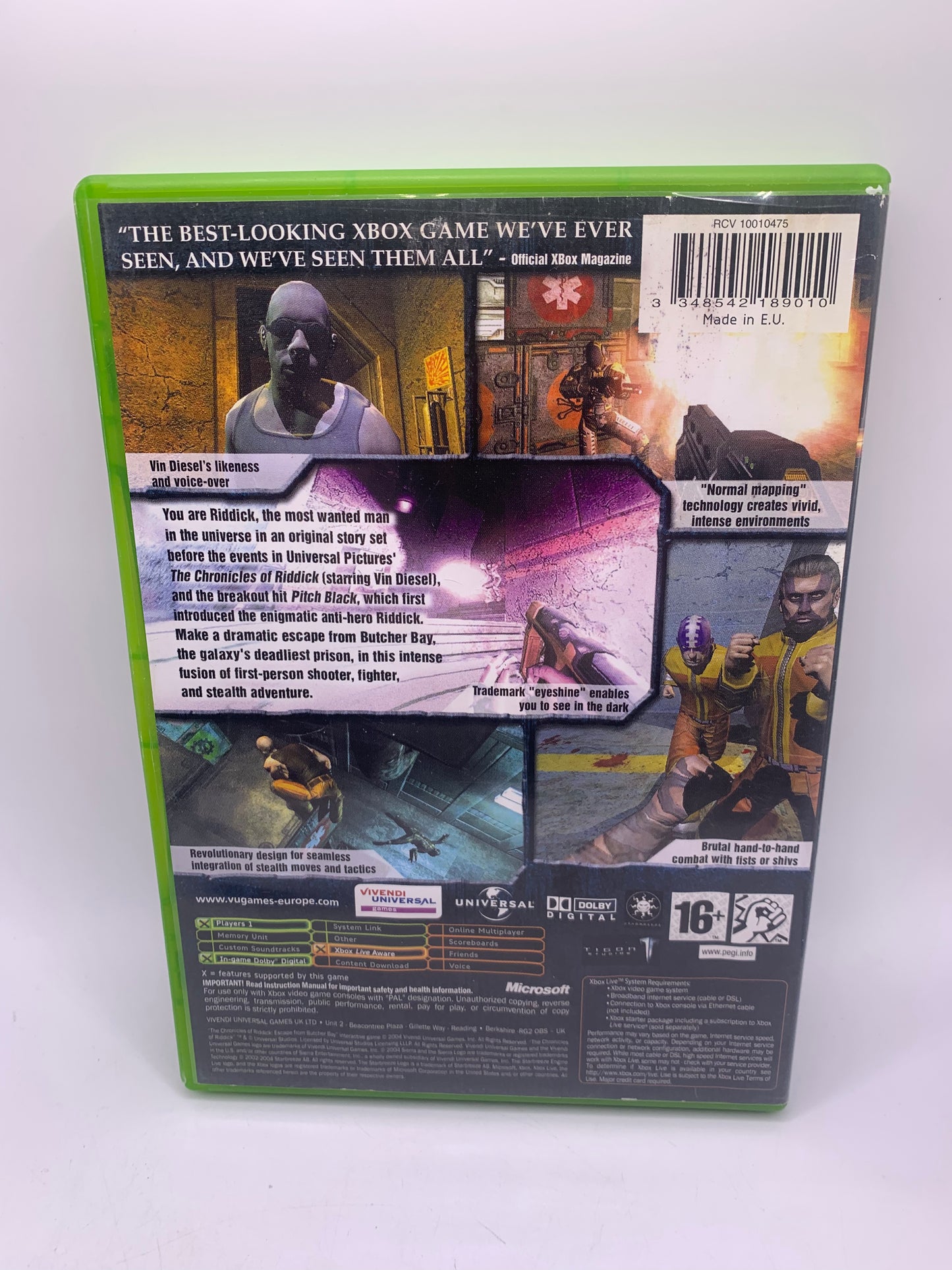 The Chronicles of Riddick: Escape from Butcher Bay (Waterschade) – Xbox Original