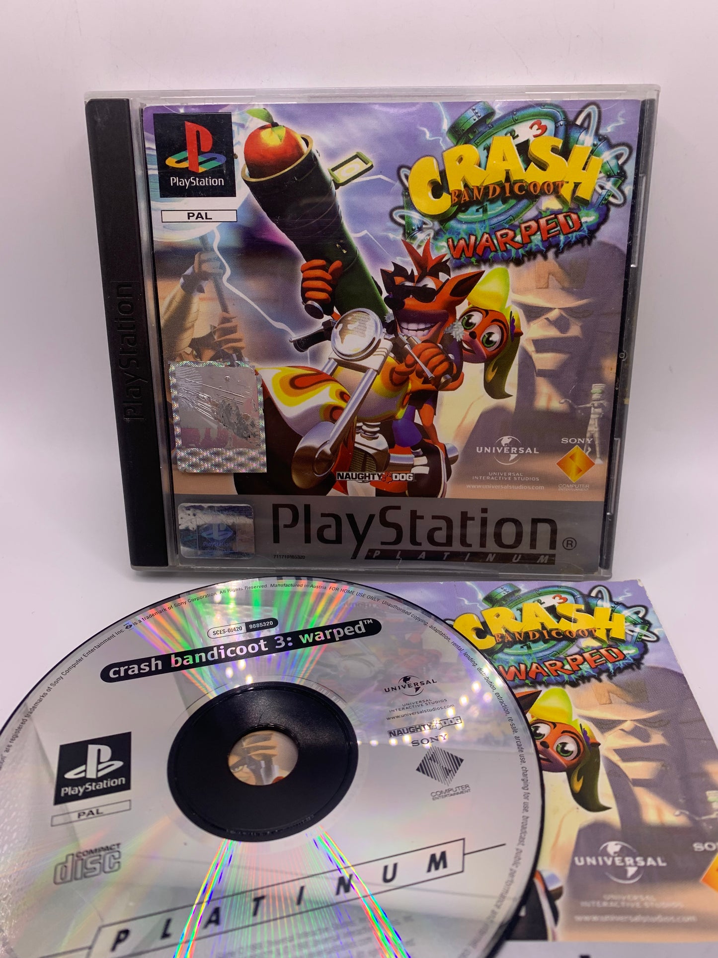 Crash Bandicoot 3: Warped (Platinum, case gebruikt) – PlayStation