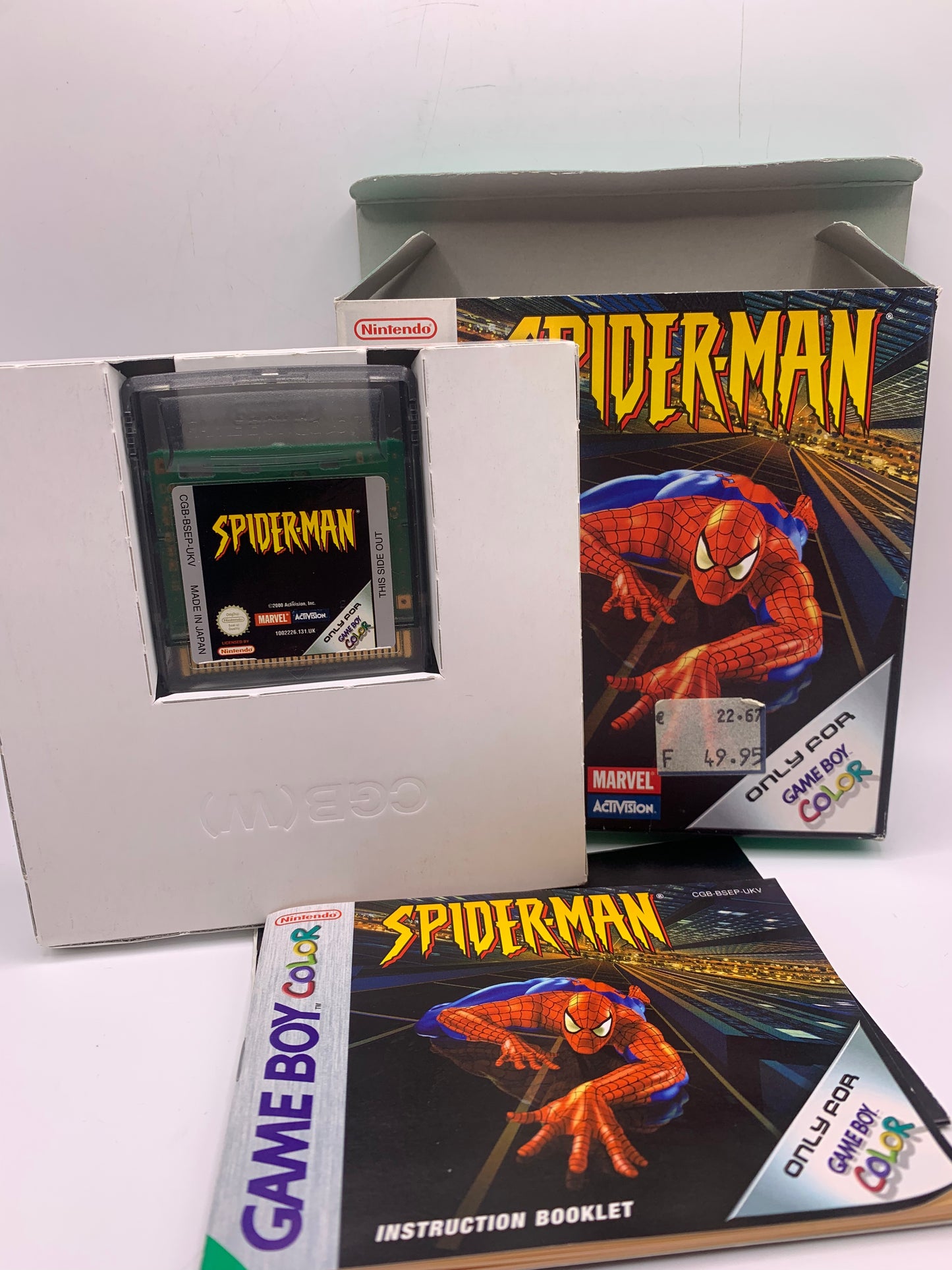 Spider-Man (CIB) (Sticker voorzijde) – Game Boy Color