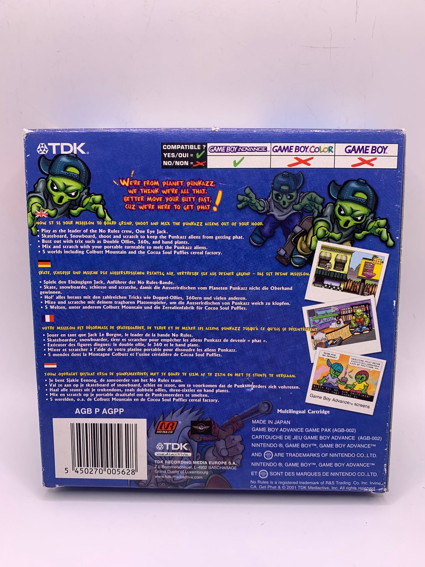 No Rules: Get Phat (CIB) (Sticker voorzijde) – Game Boy Advance