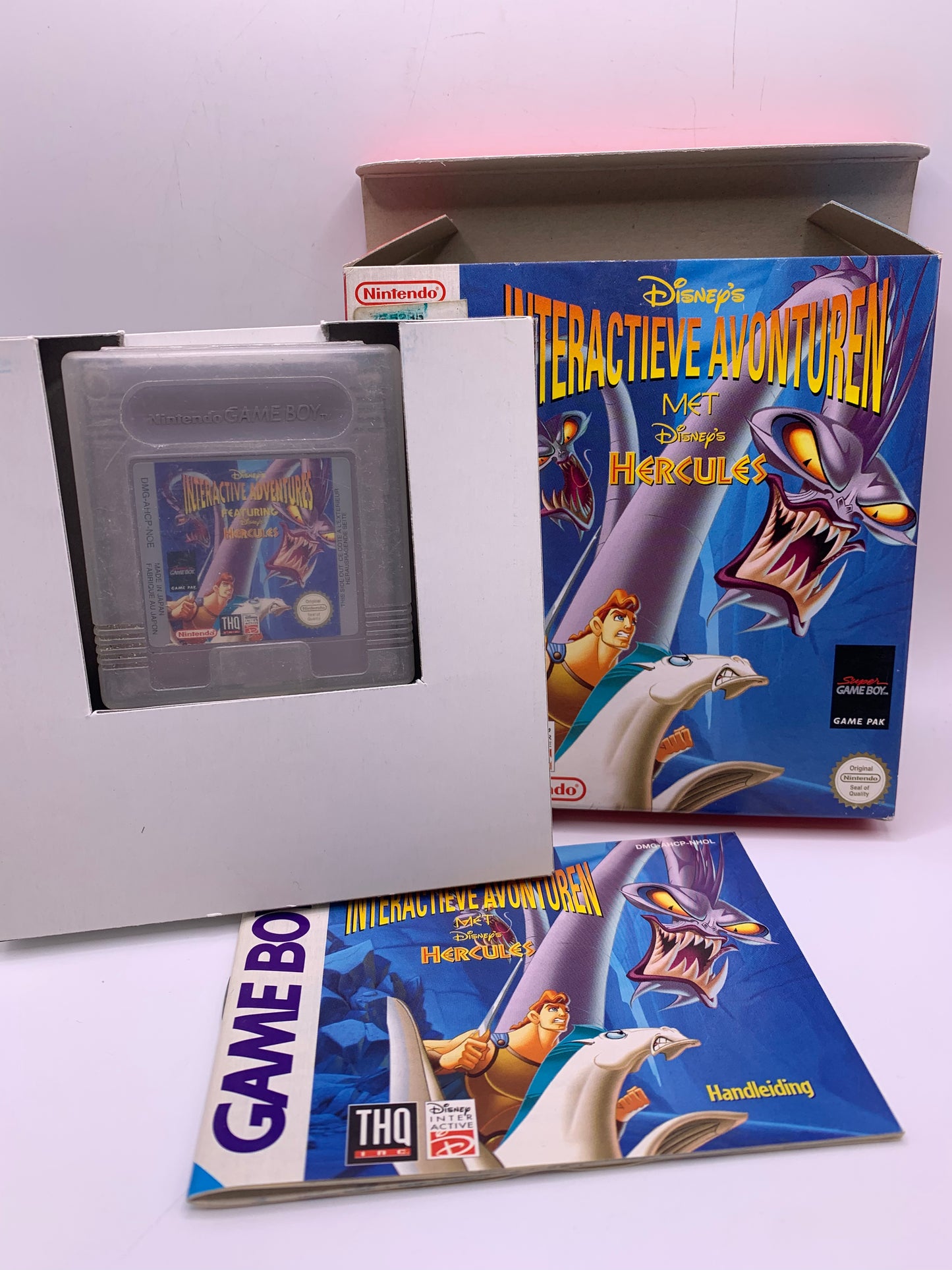 Interactieve Avonturen met Hercules (CIB, sticker voorzijde) – Game Boy Classic