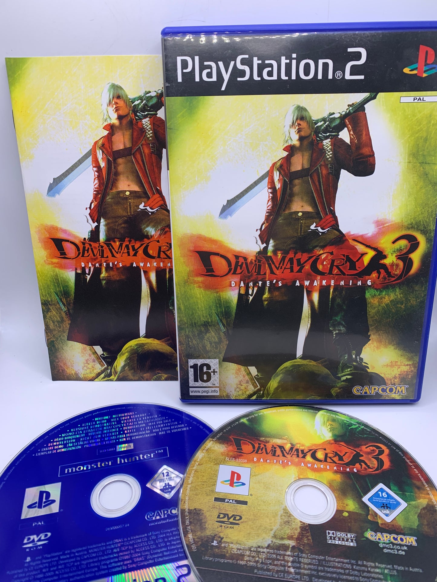 Devil May Cry 3: Dante’s Awakening – PlayStation 2 (+ Monster Hunter demo)