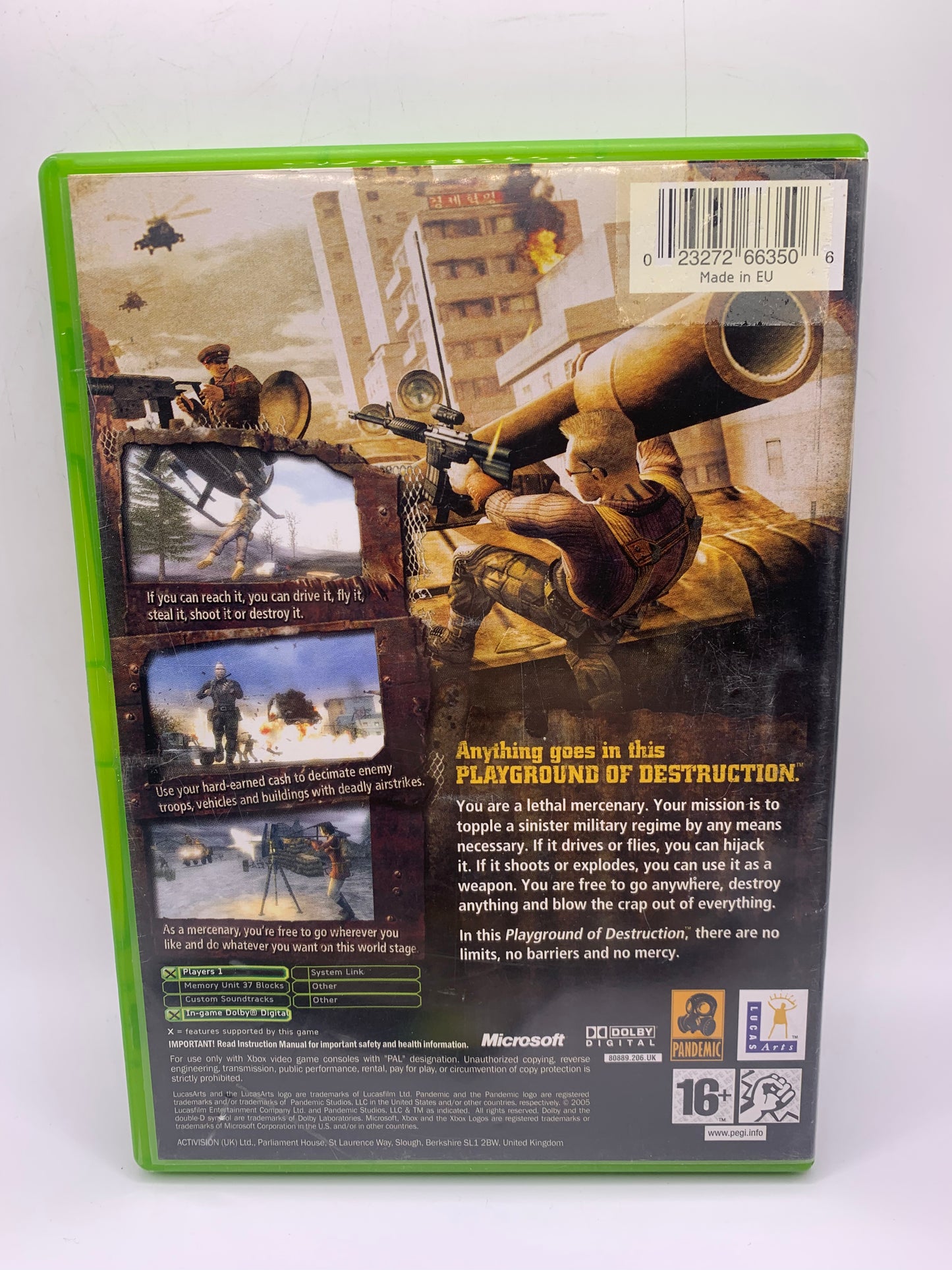Mercenaries (Sticker voorzijde) - Xbox Original
