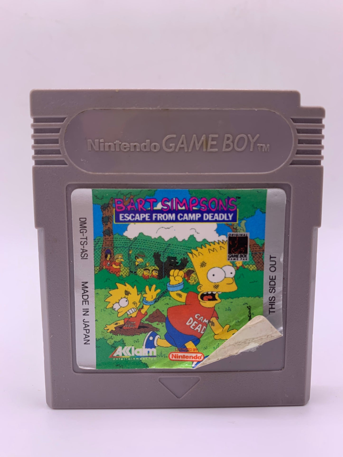 Bart Simpson's Escape from Camp Deadly (Label beschadigd) - GameBoy Classic