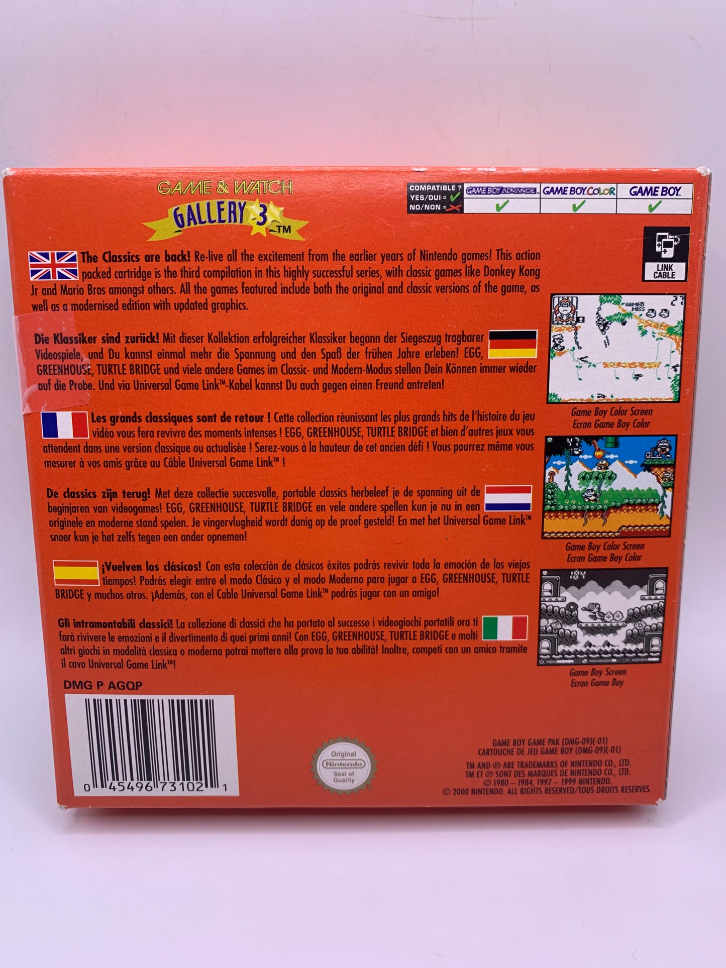 Game & Watch Gallery 3 (CIB, geen handleiding, sticker voorzijde) – Nintendo Game Boy Color