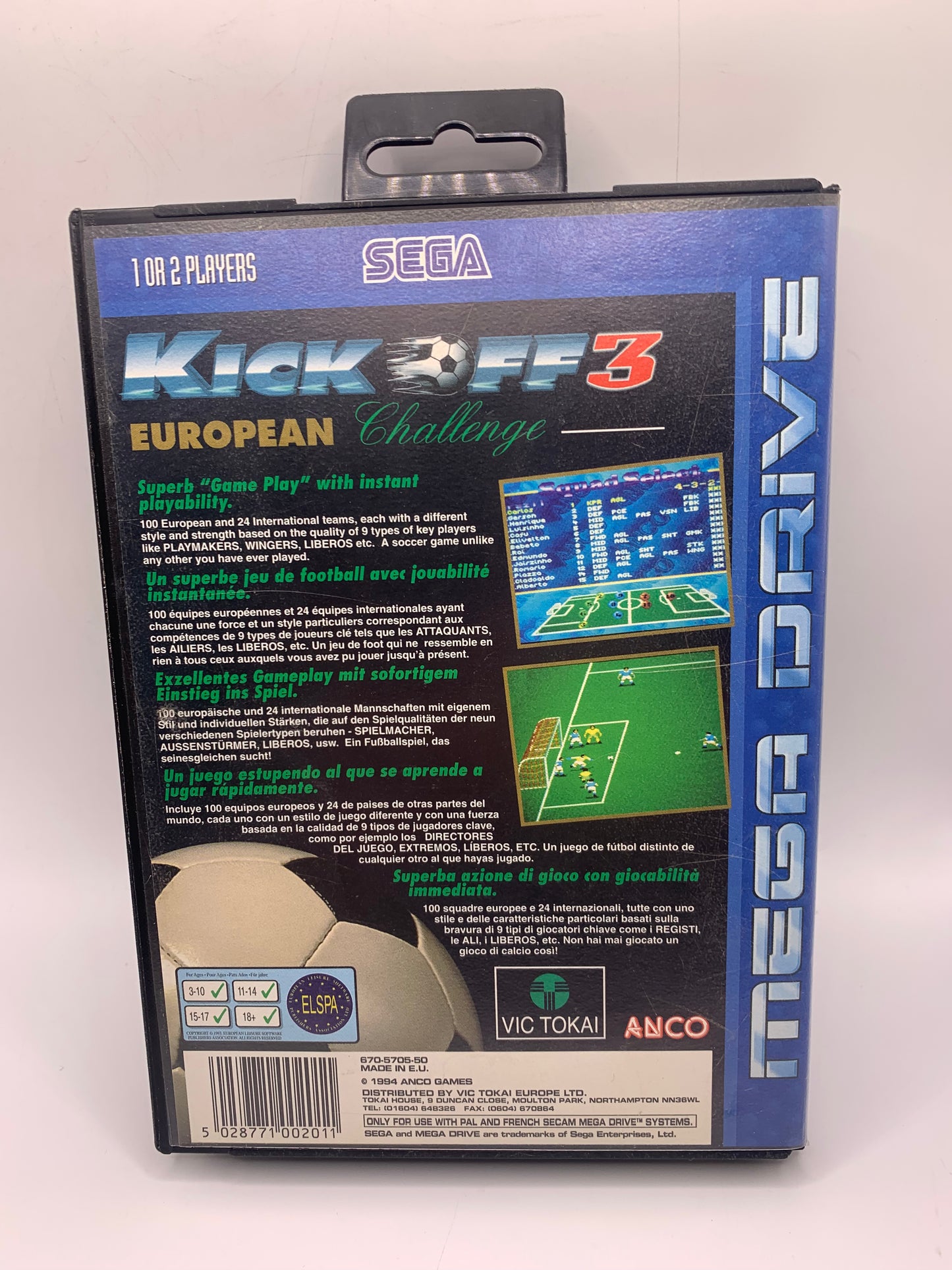 Kick Off 3: European Challenge – Sega Mega Drive