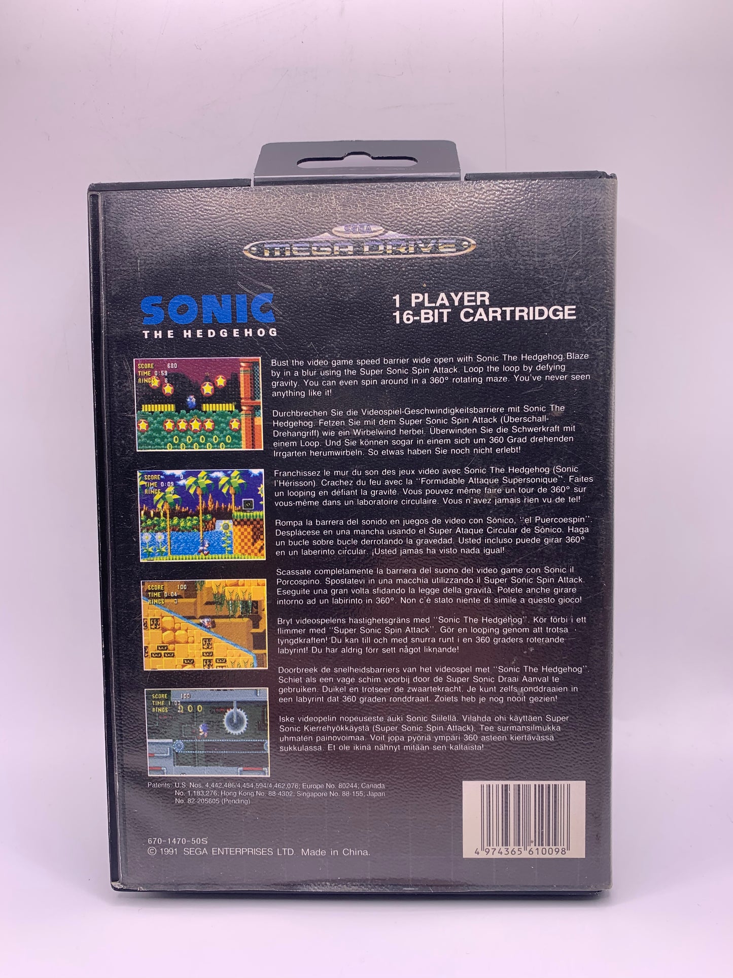 Sonic the Hedgehog – Sega Mega Drive
