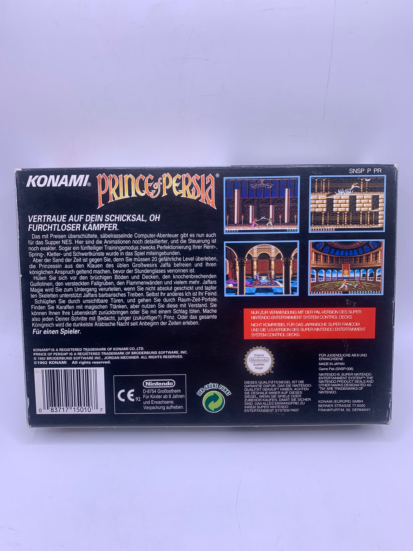 Prince of Persia (CIB, NOE)- SNES