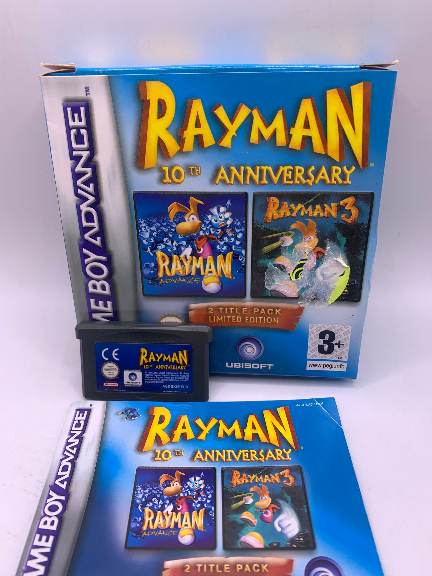 Rayman: 10th Anniversary (CIB, sticker voor) – Game Boy Advance