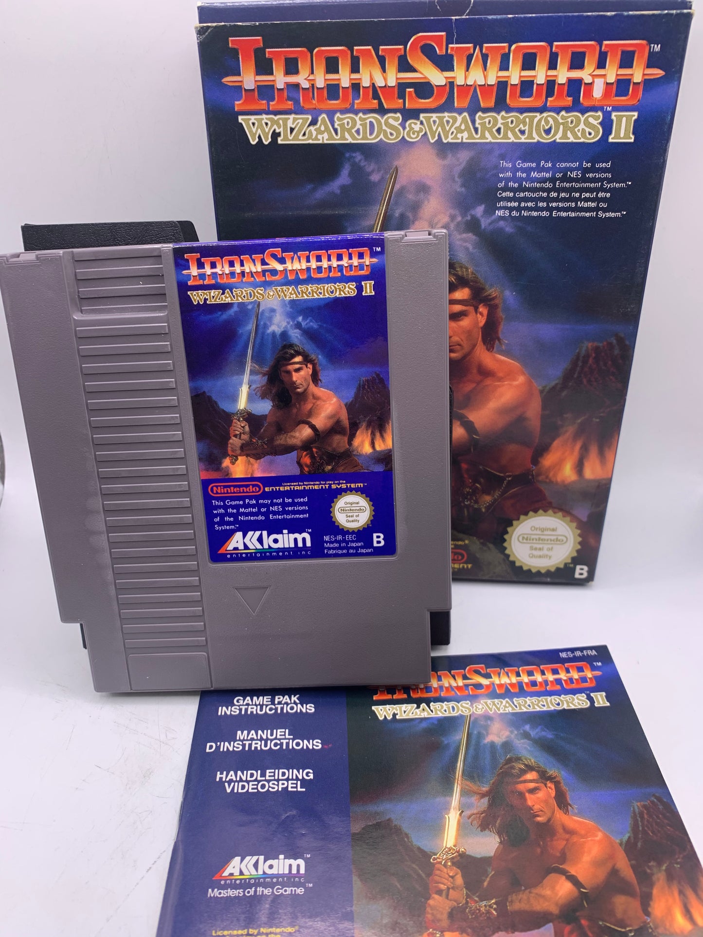 Iron Sword: Wizards & Warriors II (CIB) - NES
