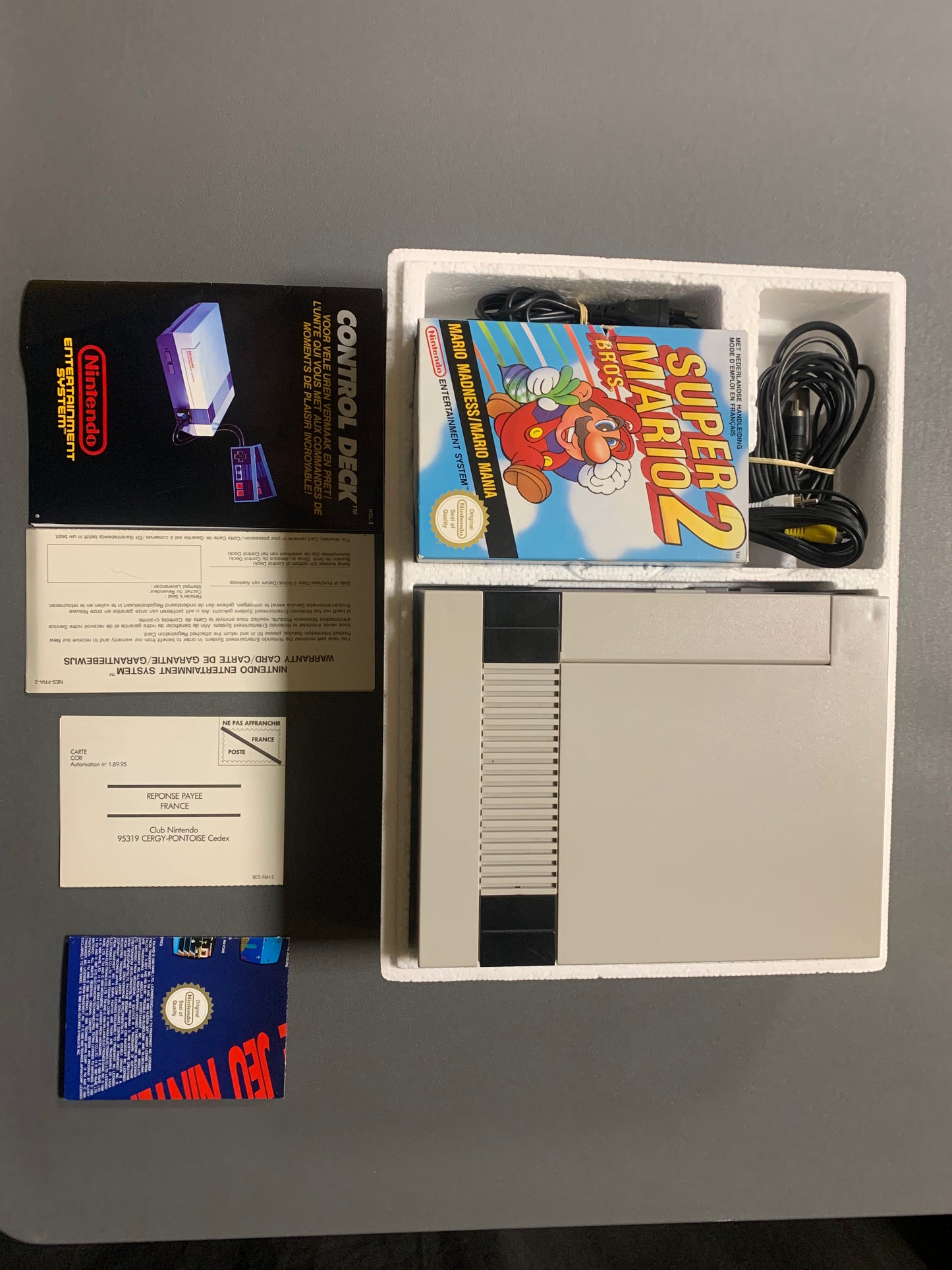 NES Control Deck + Super Mario Bros. 2 (CIB)