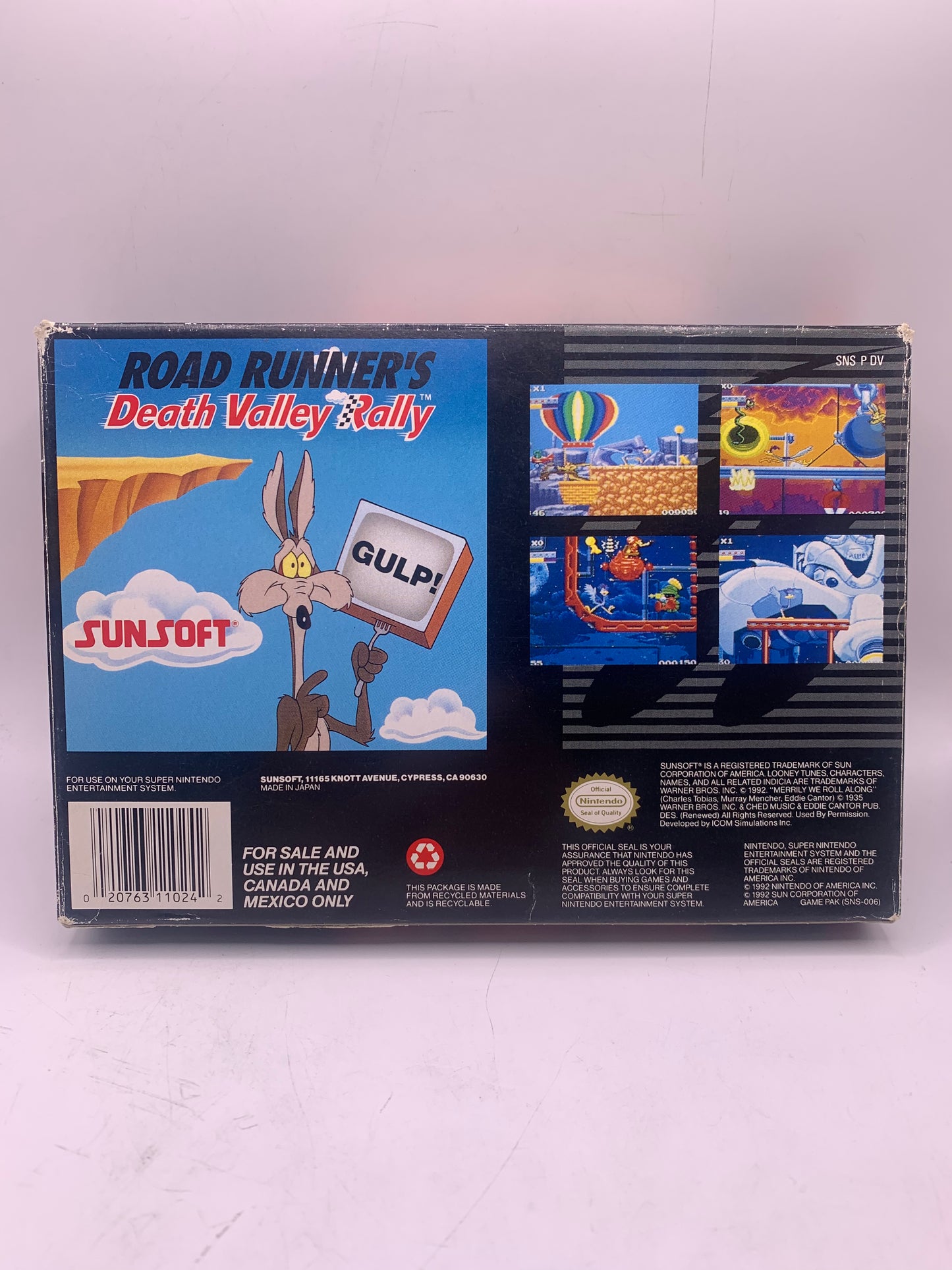 Road Runner’s Death Valley Rally (USA) (CIB) – SNES