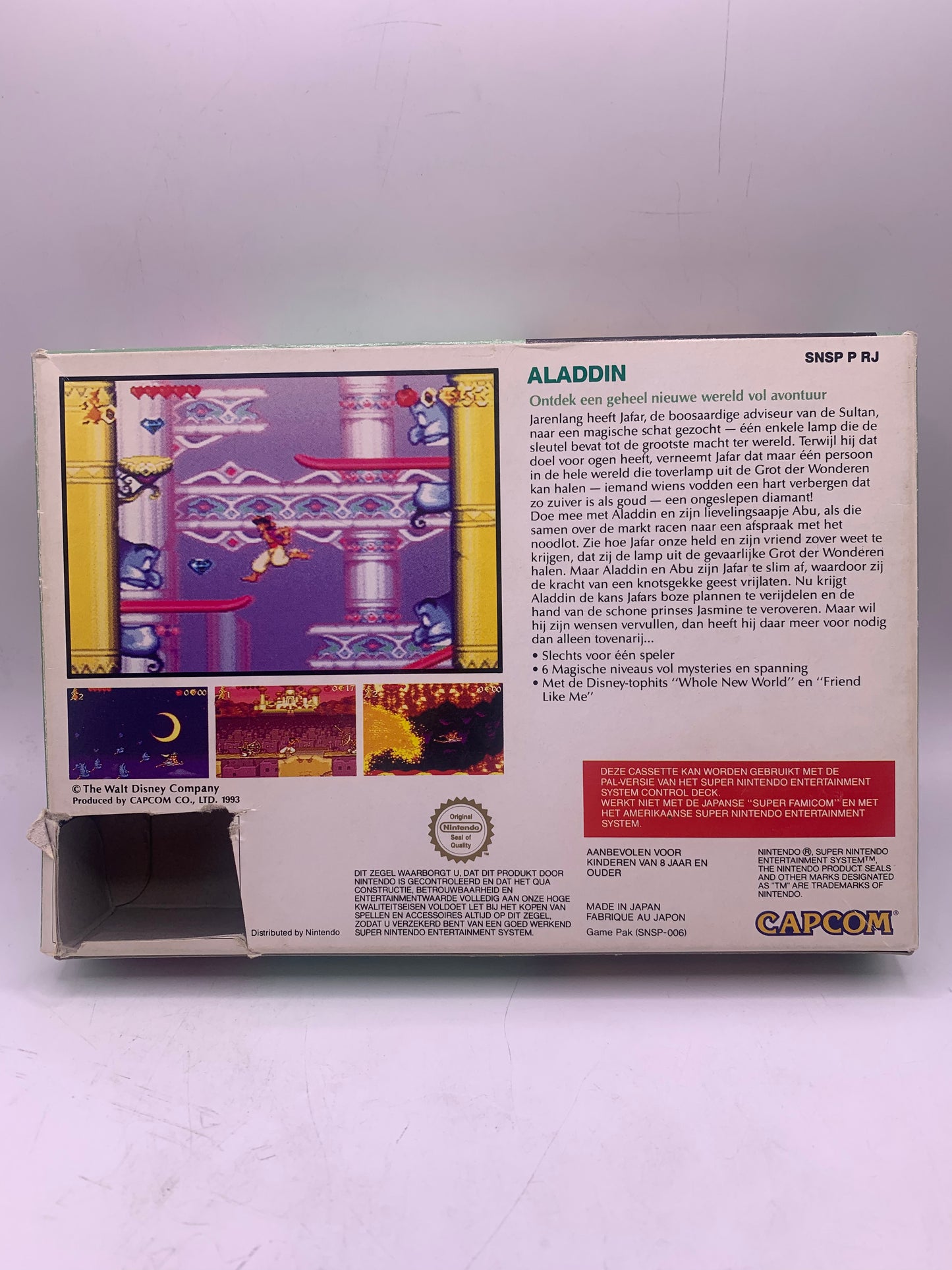 Aladdin (CIB, case beschadigd) - SNES