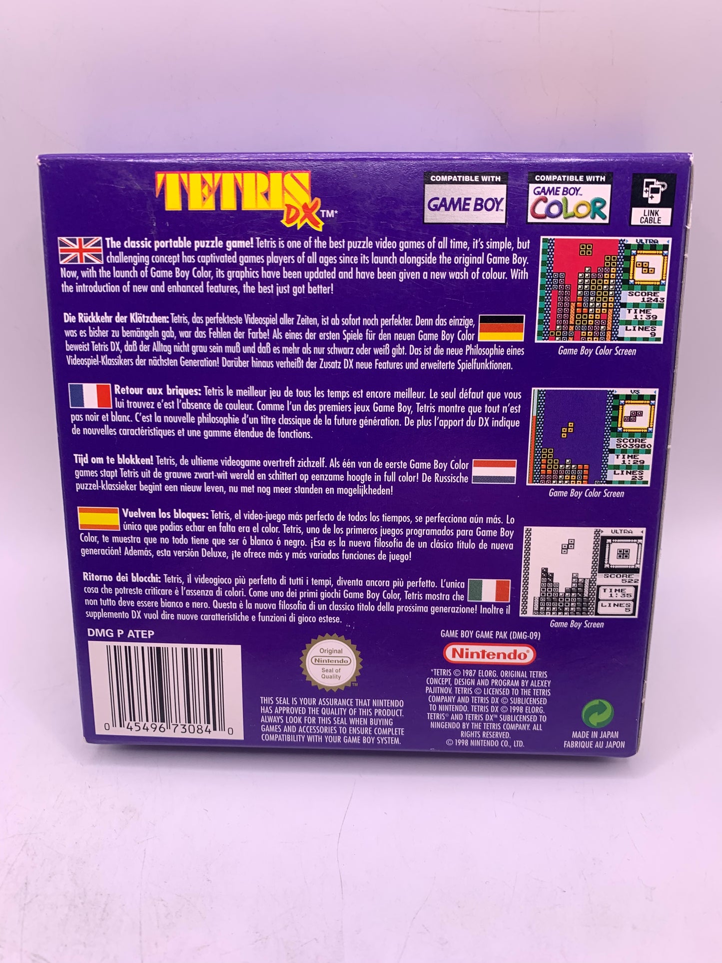 Tetris DX (Boxed, gebruikt, geen handleiding) – Game Boy Color