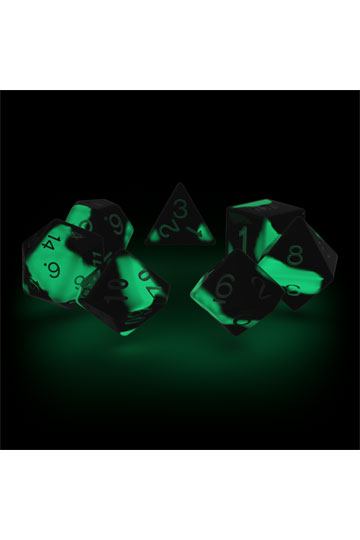 Oakie Doakie RPG dice set Biohazard Glow in the Dark - Dice